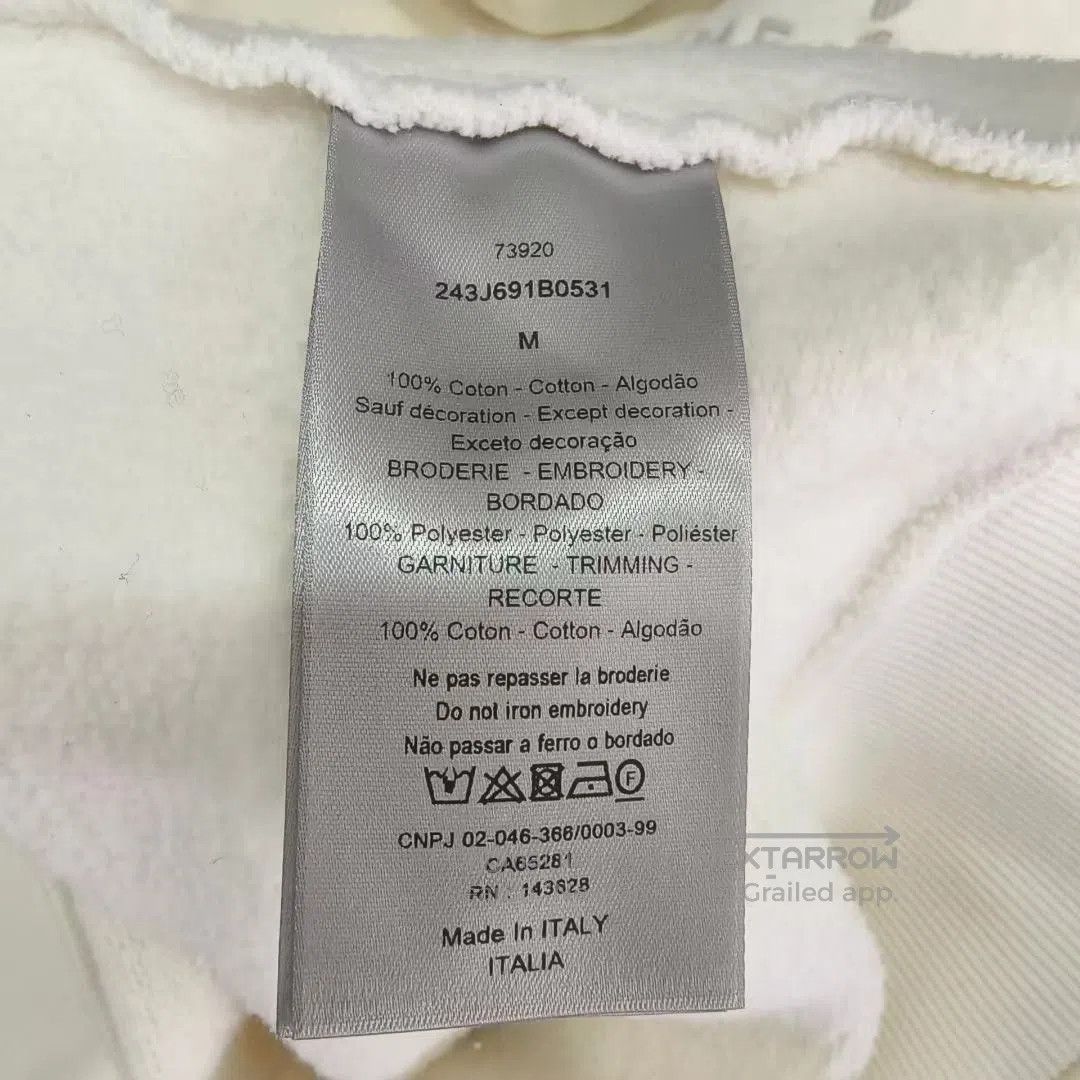 Dior Dior 1947 Embroidered Letter Beige Hoodie. Size US M / EU 48-50 / 2 - 6 Thumbnail