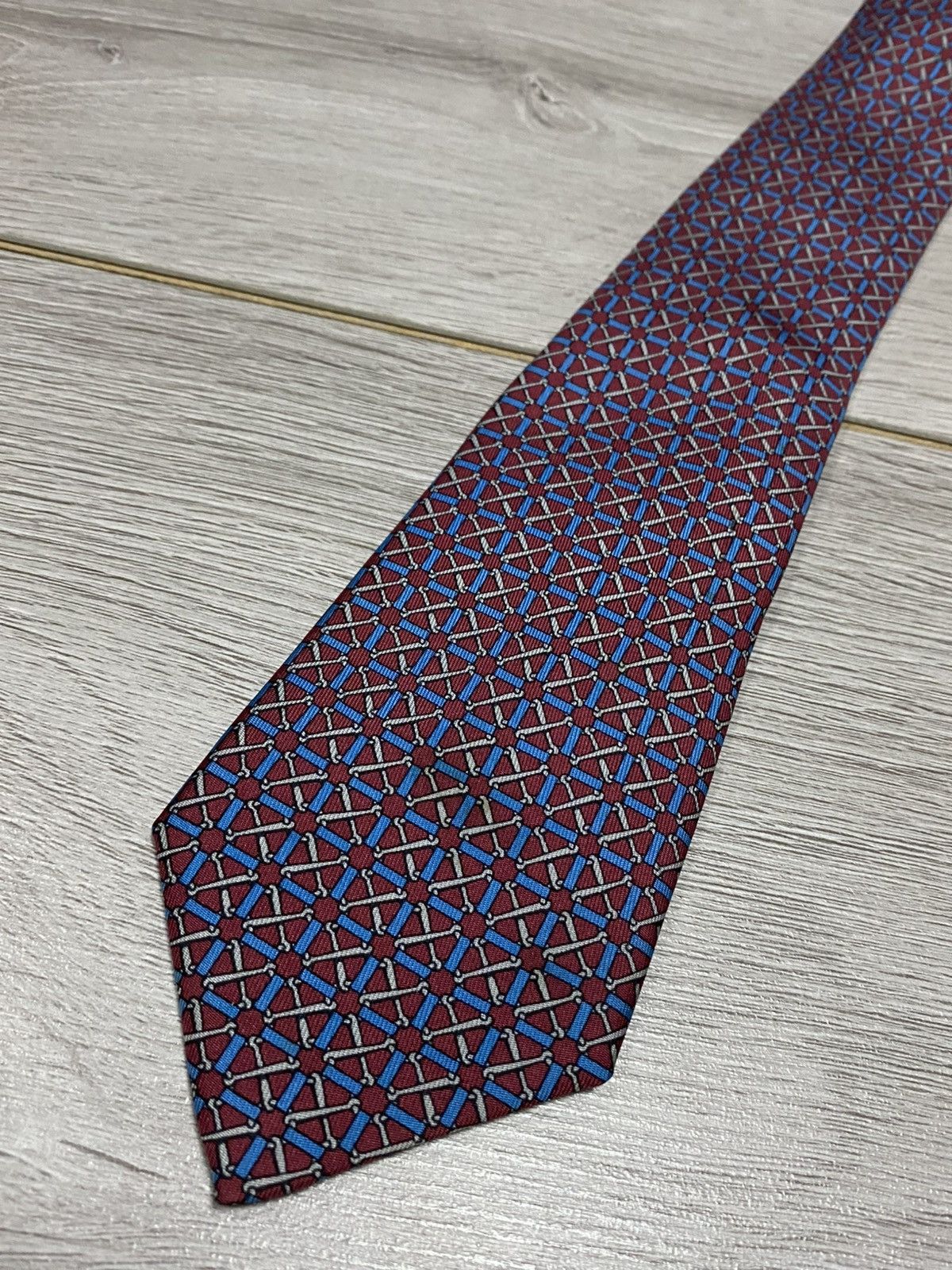 Hermes Hermes vintage silk tie patterns France Size ONE SIZE - 2 Thumbnail