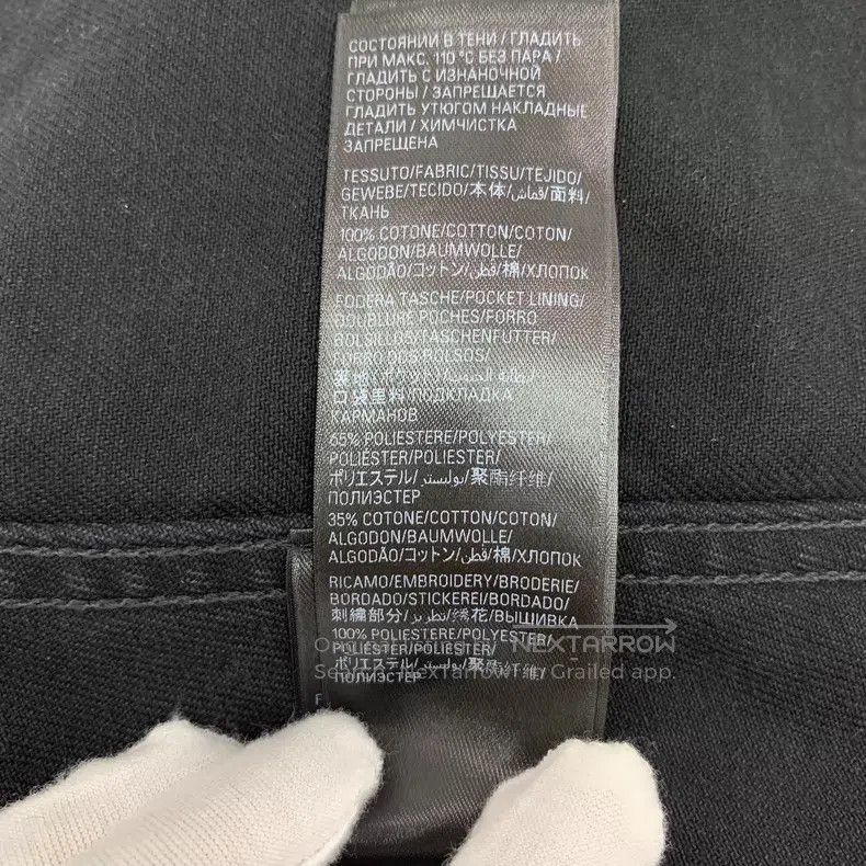 Balenciaga Balenciaga Black Washed Distressed Logo Letter Printed Cot Size US S / EU 44-46 / 1 - 9 Thumbnail