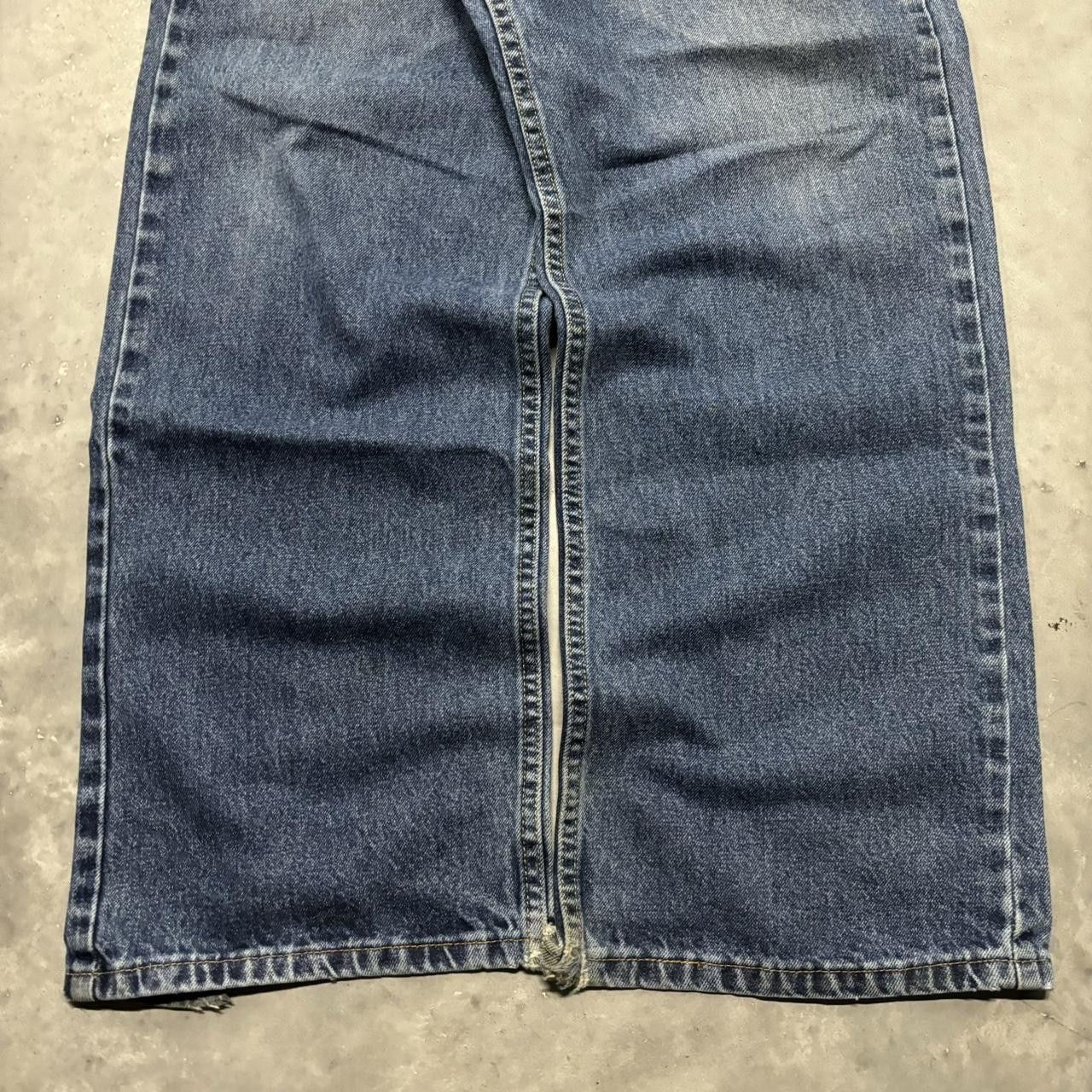 Japanese Brand × Vintage Crazy Vintage Y2K/2000s Baggy Medium Wash Skater Denim Jeans! Size US 38 / EU 54 - 6 Thumbnail