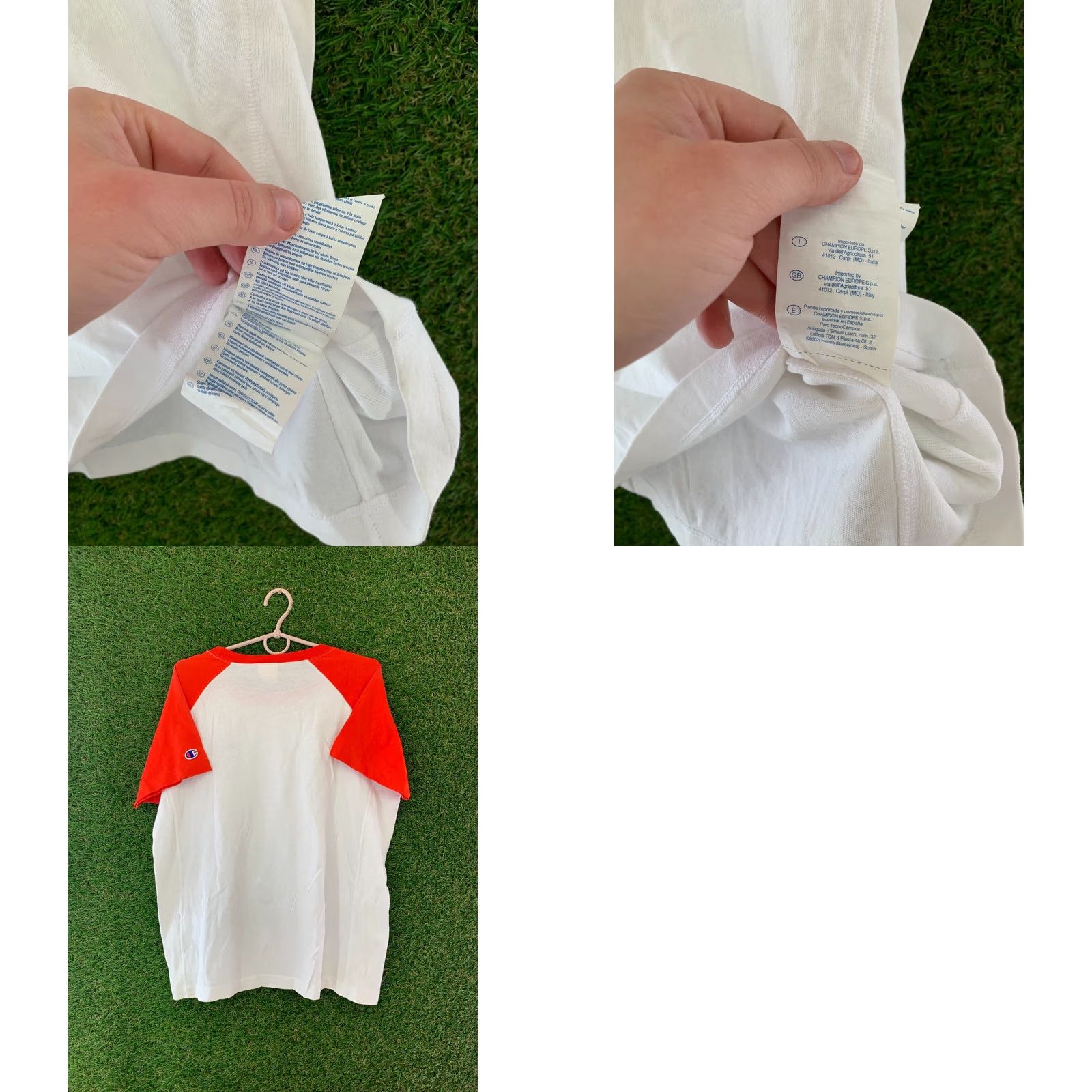 Champion Champion Women's Jersey T-Shirt - Casual Shirt - Size L - White/Red - 100% Cotton - Classic Fit Size L / US 10 / IT 46 - 8 Thumbnail