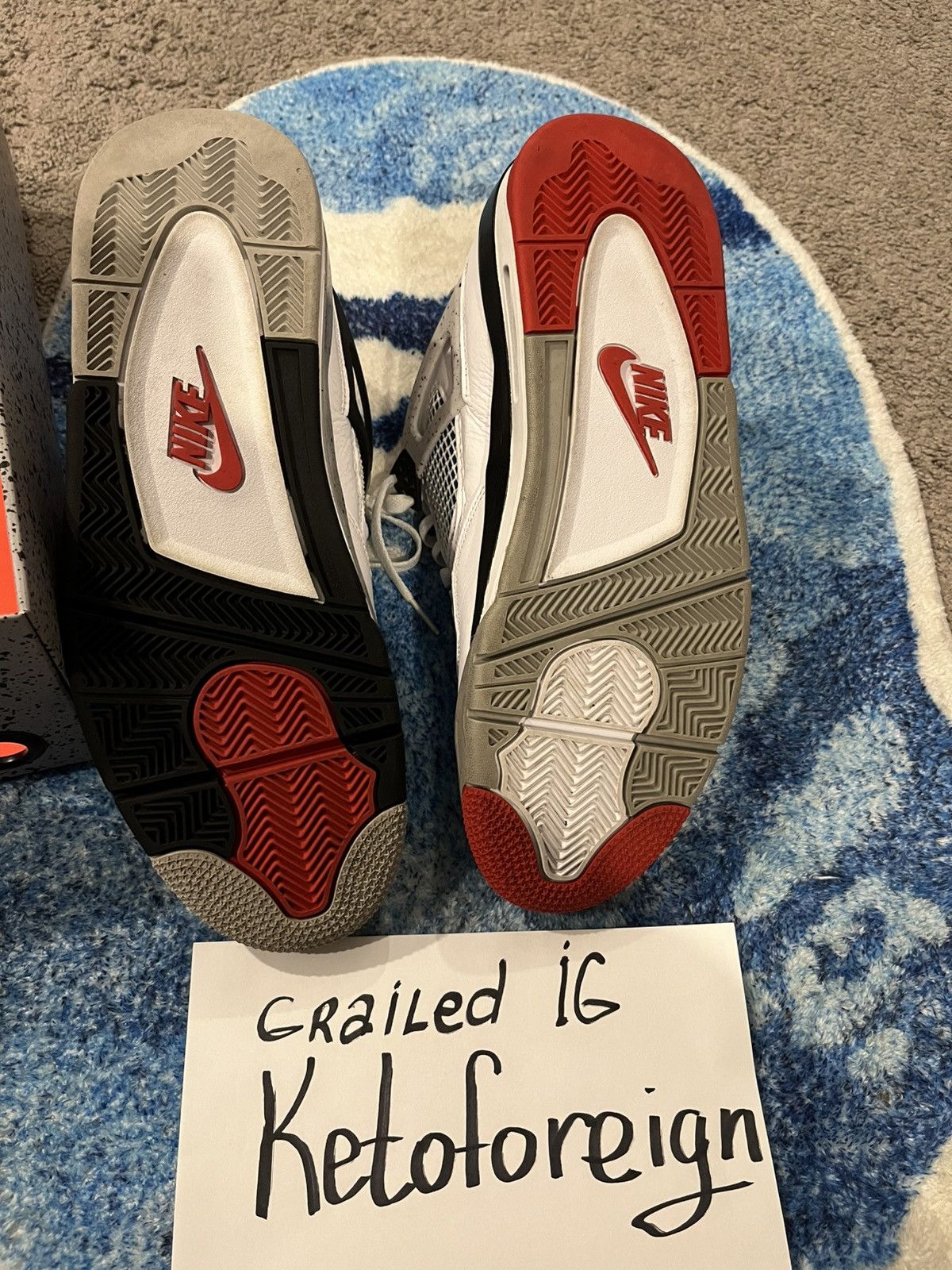 Jordan Brand Jordan 4 what the last sale 489$ Size US 12 / EU 45 - 5 Thumbnail