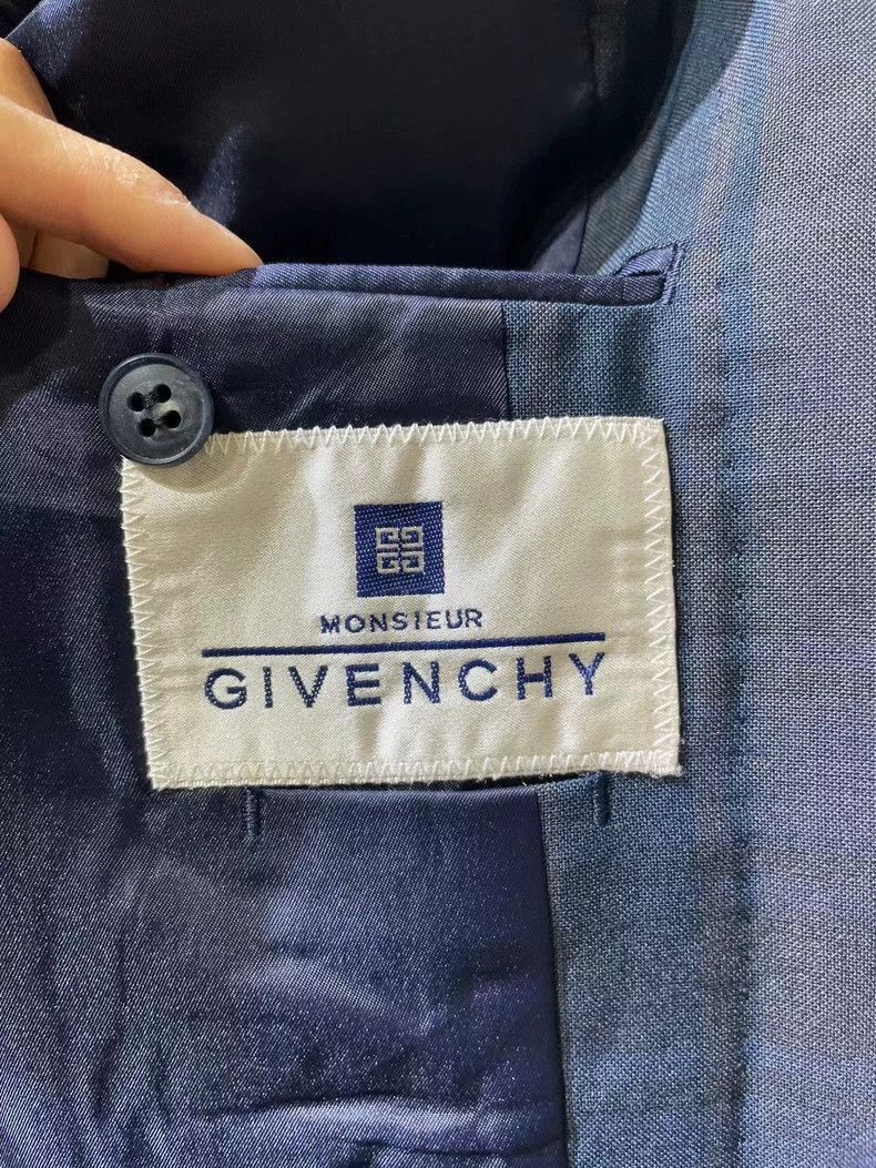 Givenchy Givenchy Vintage Givenchy Blue Plaid Suit Jacket -2507 Size US M / EU 48-50 / 2 - 8 Thumbnail