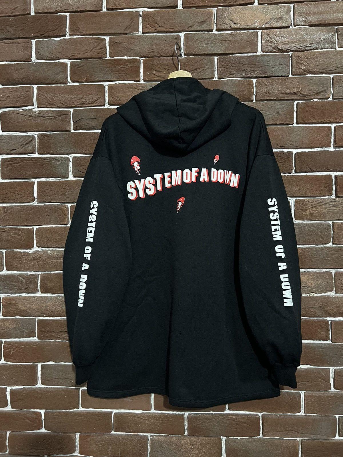 Band Tees Rare Vintage 00's System of A Down Euro Hoodie Mushrooms Nu Size US XL / EU 56 / 4 - 2 Thumbnail