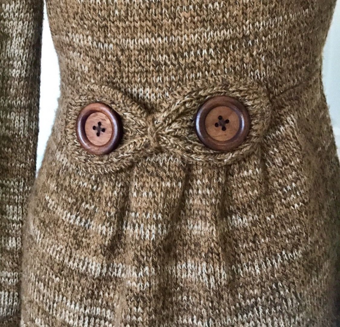 Other VINTAGE WOOL SWEATER COAT WITH CLIP BUTTON Size M / US 6-8 / IT 42-44 - 6 Thumbnail