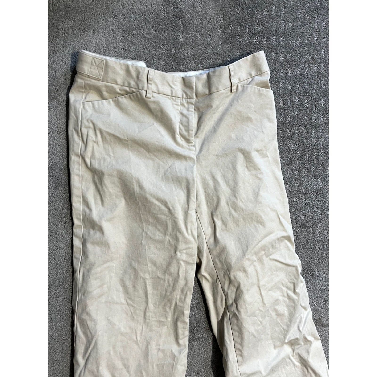 Vintage VINTAGE Express Editor Relaxed Pants Women’s 8 Beige Cream Mid Rise Chino Size 30" / US 8 / IT 44 - 2 Thumbnail