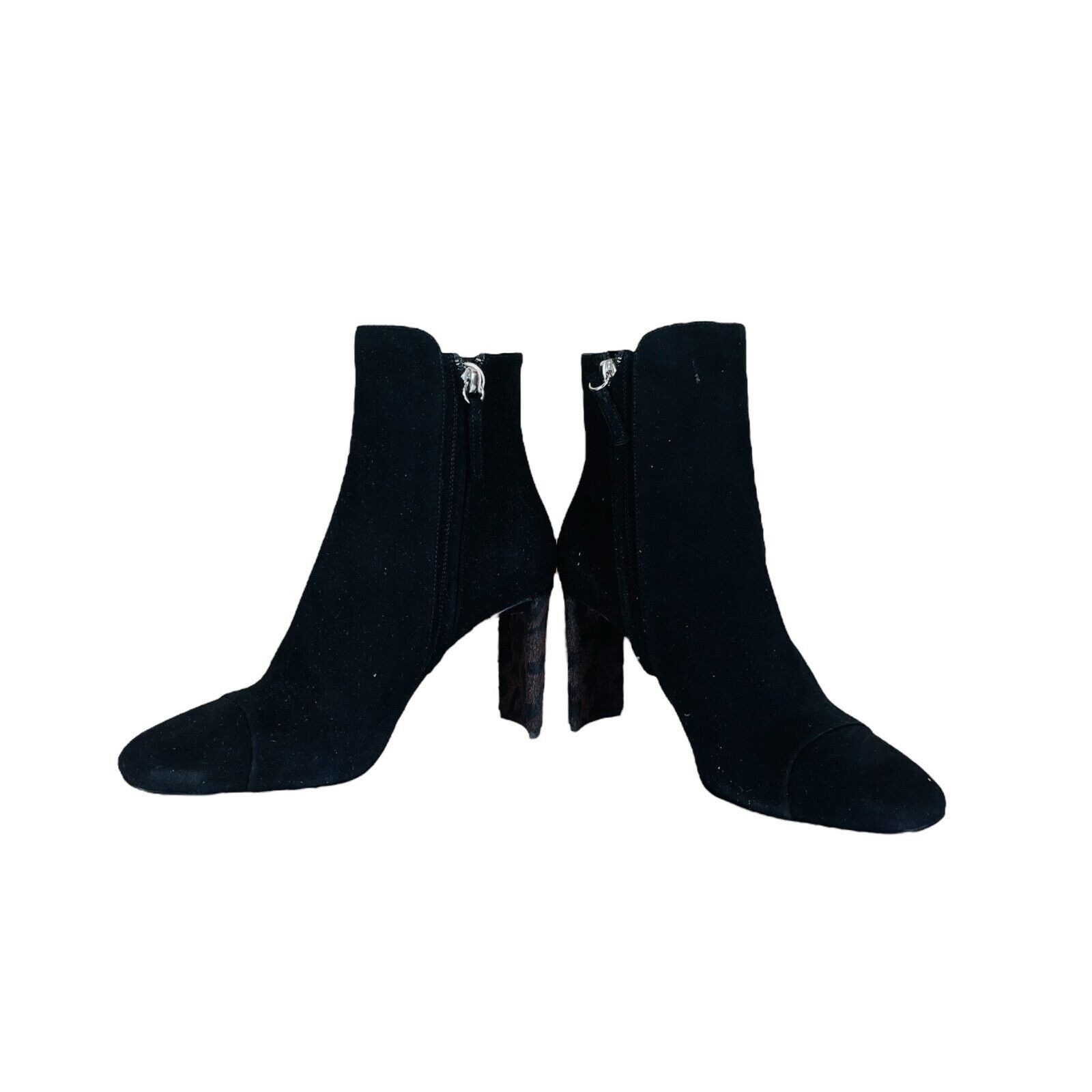 Giuseppe Zanotti Giuseppe Zanotti Black Leopard Print Leather Heels Boots Size US 9 / IT 39 - 4 Thumbnail