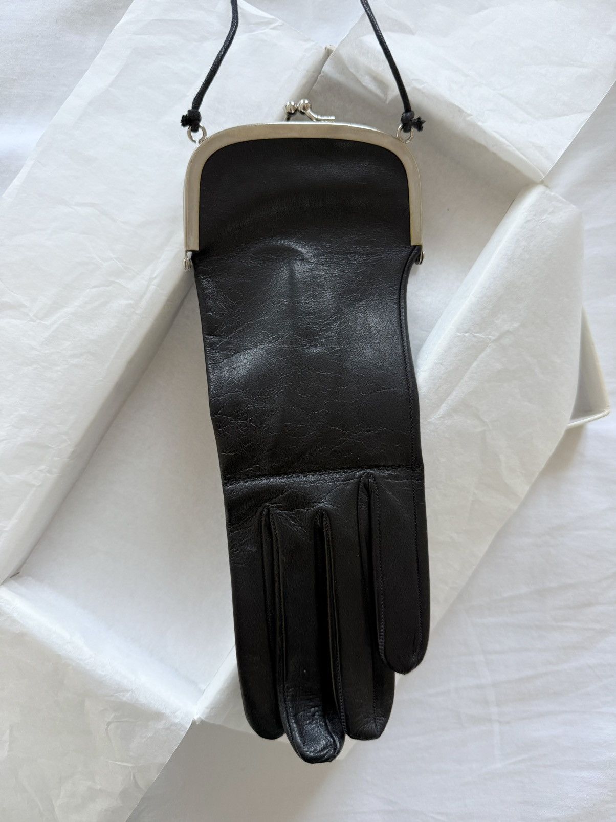 Maison Margiela AW1998 Artisanal Leather Glove Coin Purse Bag Size ONE SIZE - 3 Thumbnail