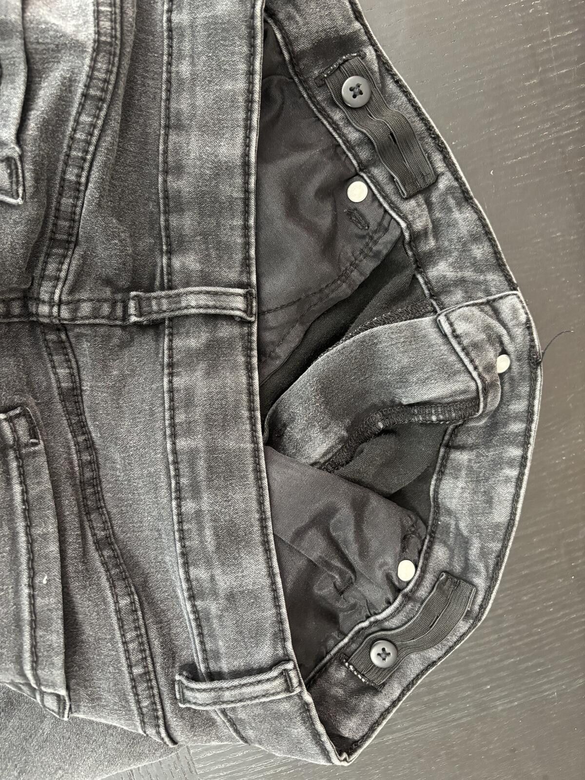 Other Wonder Nation 90s Grunge Black Denim Mini Skirt. Size XL. Size 40" / US 18 - 10 Thumbnail