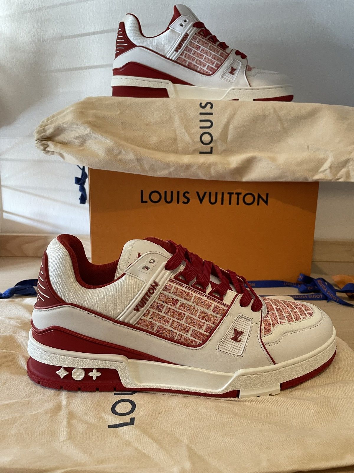 Louis Vuitton Louis Vuitton trainers White Camvas collection Size US 8 / EU 41 - 6 Thumbnail