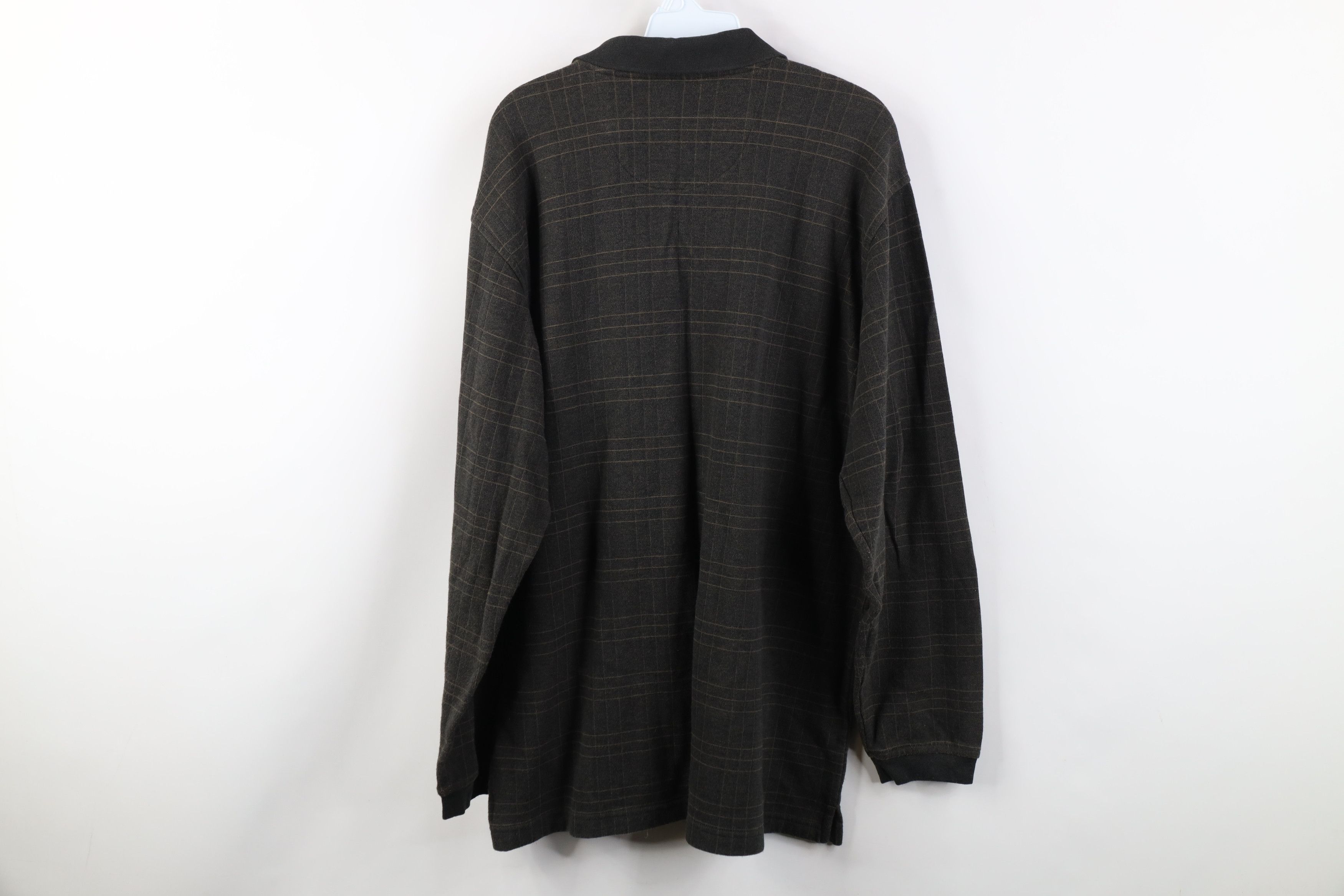 Vintage Vintage 90s Y2K Streetwear Knit Long Sleeve Rugby Polo Shirt Size US XL / EU 56 / 4 - 9 Thumbnail