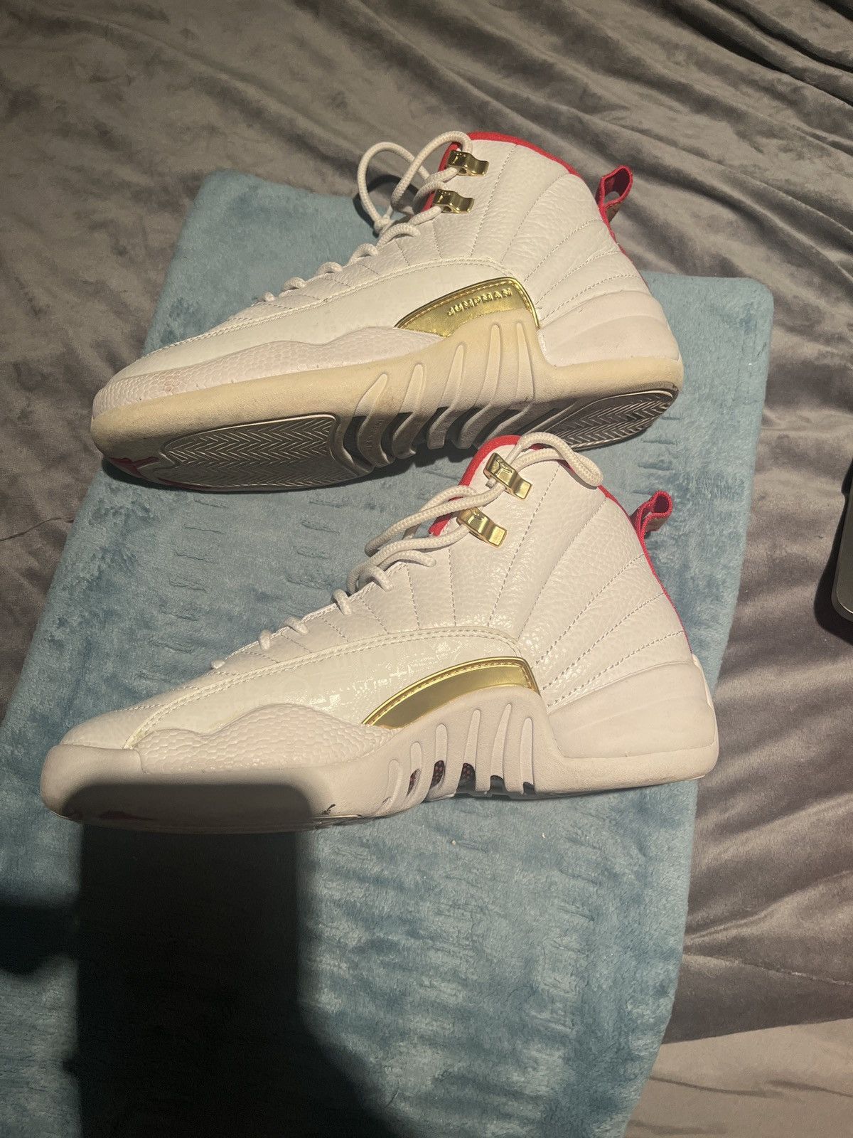 Jordan Brand jordan 12 retro gs fiba Size US 5.5 / EU 38 - 4 Thumbnail