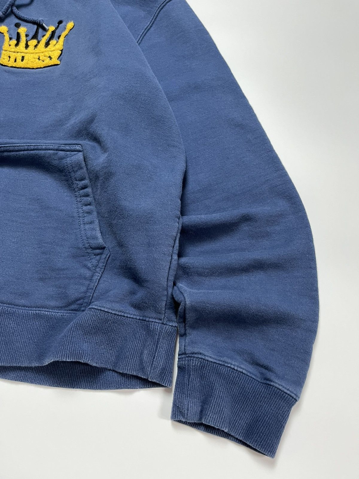 Stussy Stussy Chenille Crown Applique Hoodie Navy Blue Size US M / EU 48-50 / 2 - 3 Thumbnail