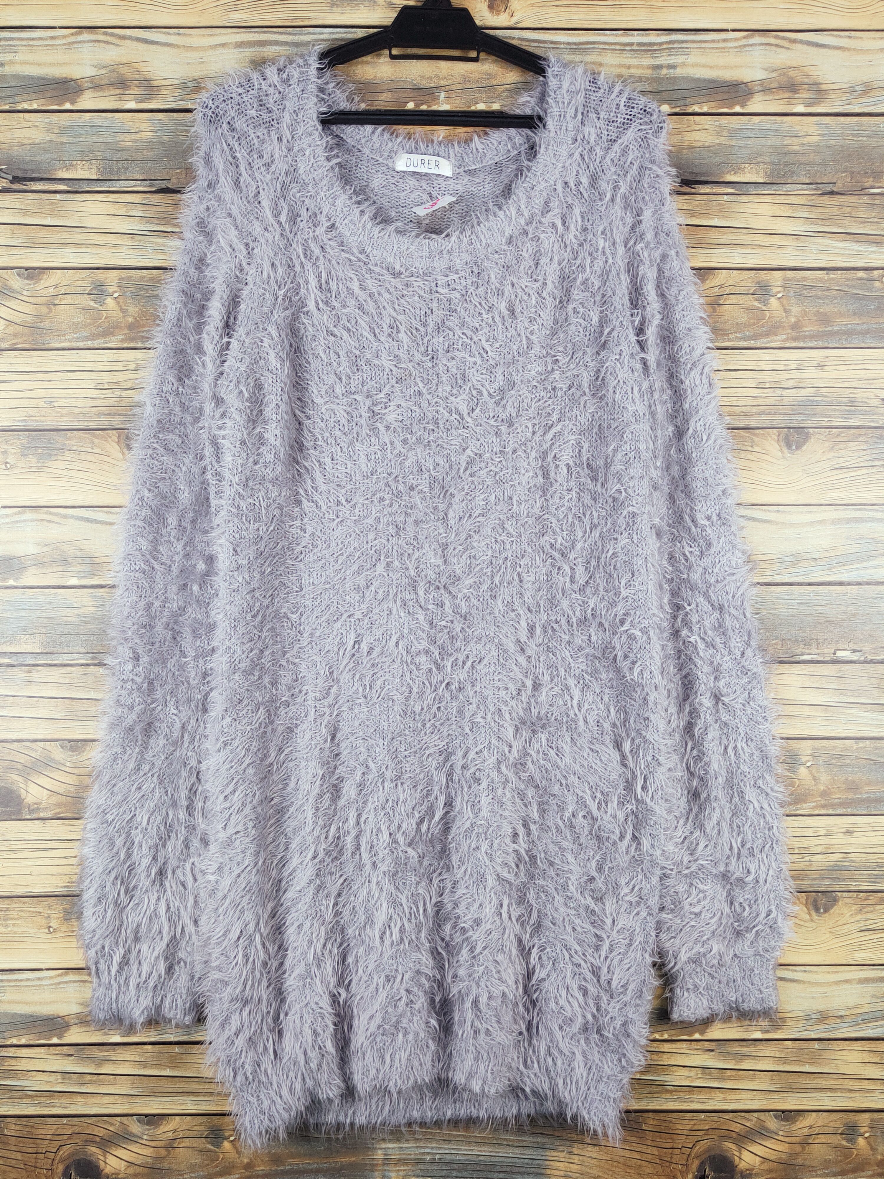 Japanese Brand Durer Dark Gray Shag Shaggy Fur Mohair Knitwear #W1173 Size M / US 6-8 / IT 42-44 - 1 Thumbnail