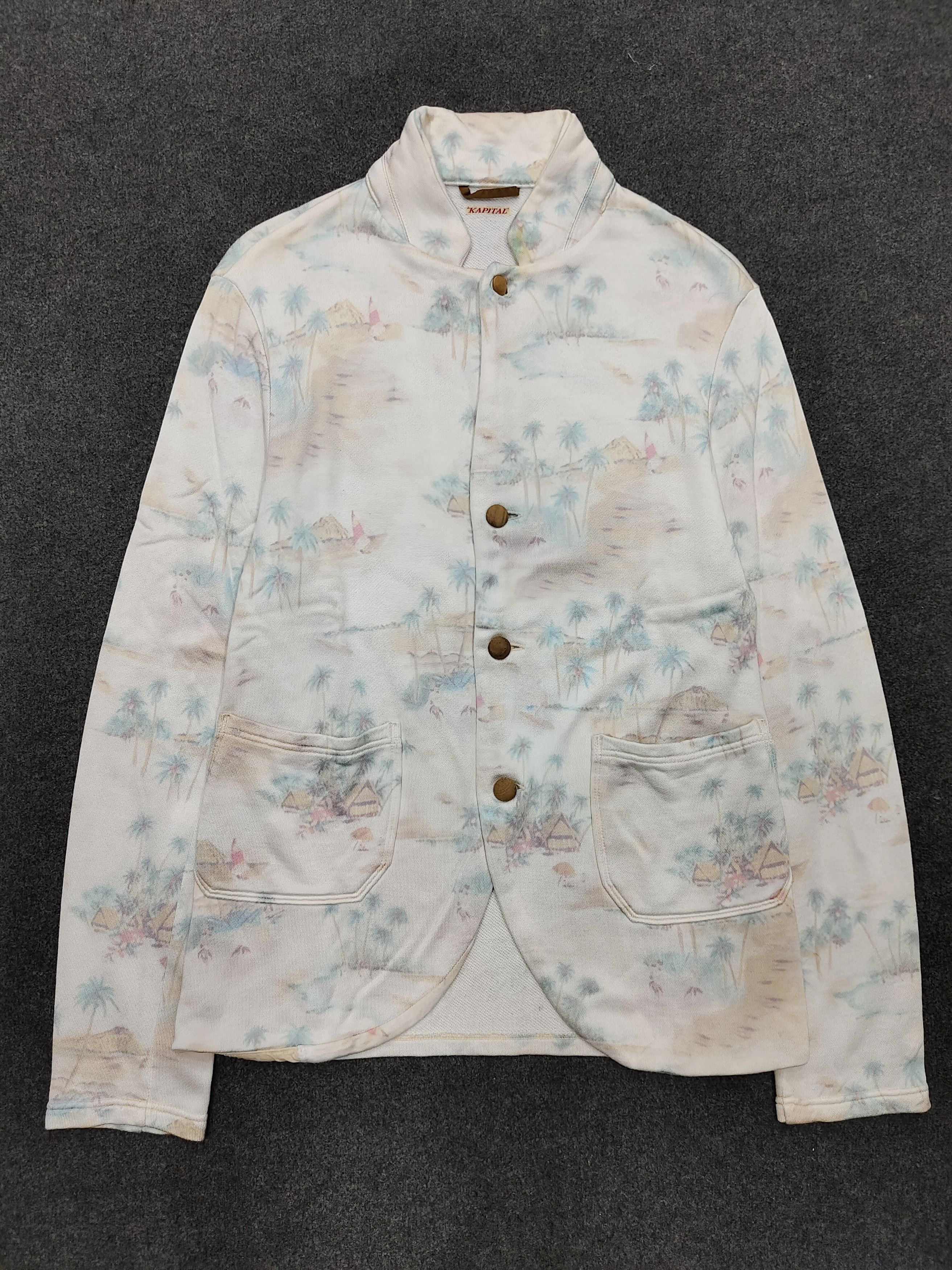 Kapital KAPITAL-Archive Painterly AOP Tropical Island Graphic Jacket Size US S / EU 44-46 / 1 - 1 Thumbnail