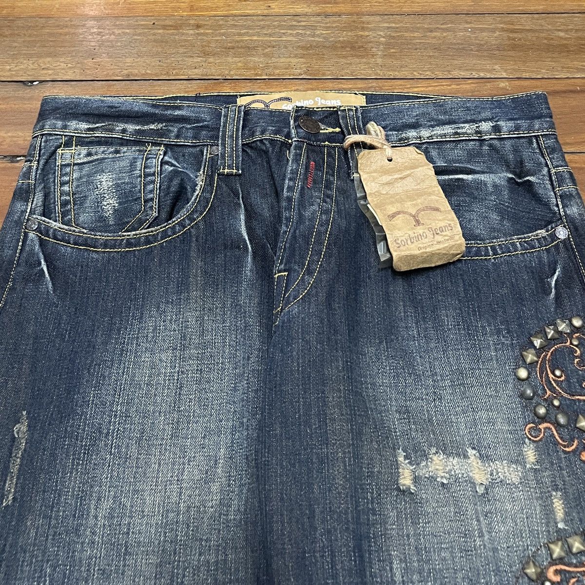 Japanese Brand × Le Grande Bleu (L.G.B.) × Vintage Very Rare Vintage Japanese Brand Sorbino Jeans 1990s Size US 34 / EU 50 - 3 Thumbnail