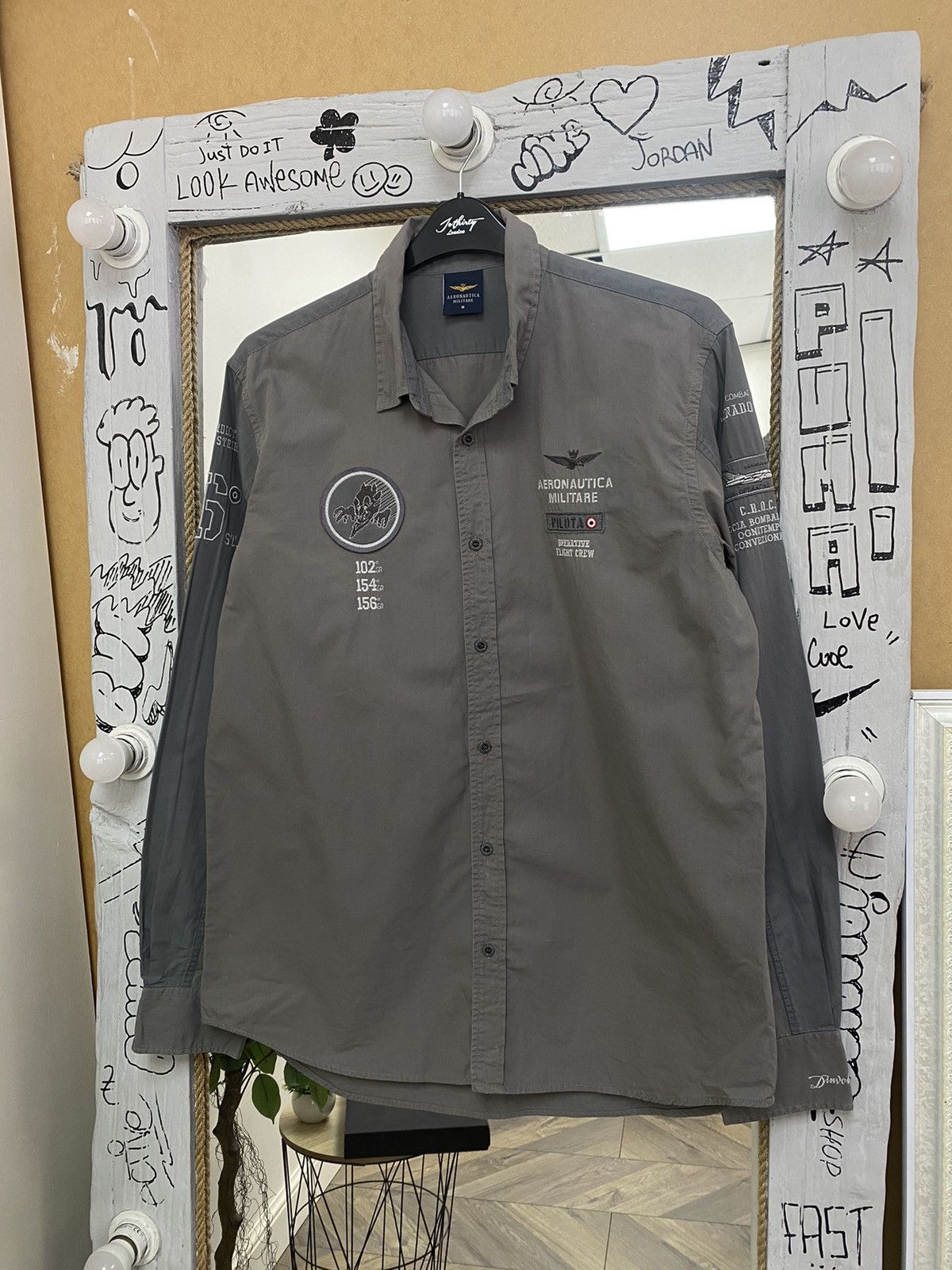 Aeronautica Militare × Vintage Vintage aeronautica militare logo patch button up shirt Size US XXL / EU 58 / 5 - 2 Thumbnail