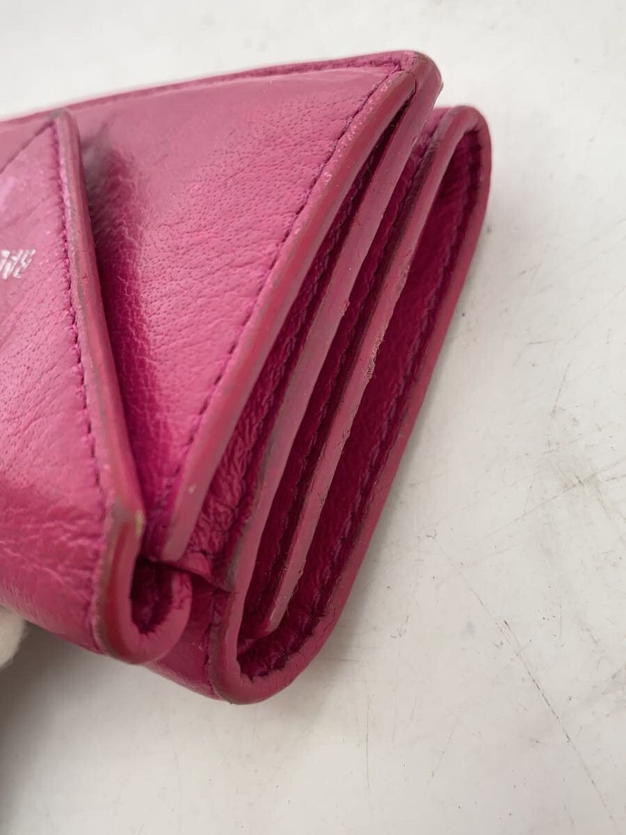 Balenciaga Balenciaga Gris Acier Fonce Leather Bi-Fold Wallet Pink Size ONE SIZE - 7 Thumbnail