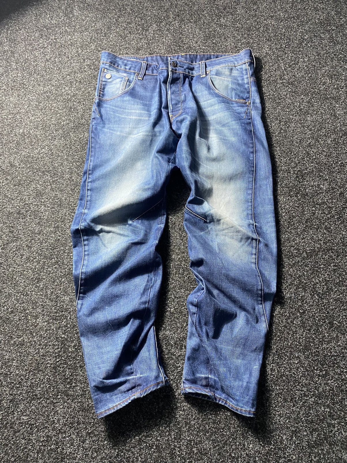 G-Star 🔥PUNK OPIUM G STAR TAPERED STRAIGHT ARC GOTHIC JEANS Y2k Size US 35 - 1 Thumbnail