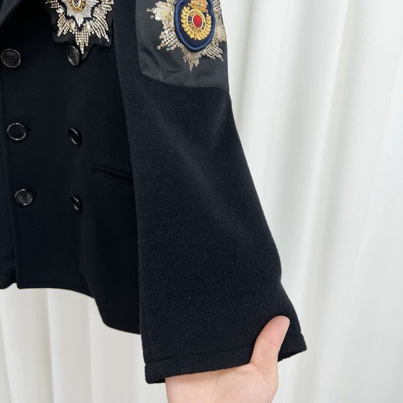 Alexander McQueen Alexander Mcqueen Rhinestone embroidered wool coat Size XL / US 12-14 / IT 48-50 - 5 Thumbnail