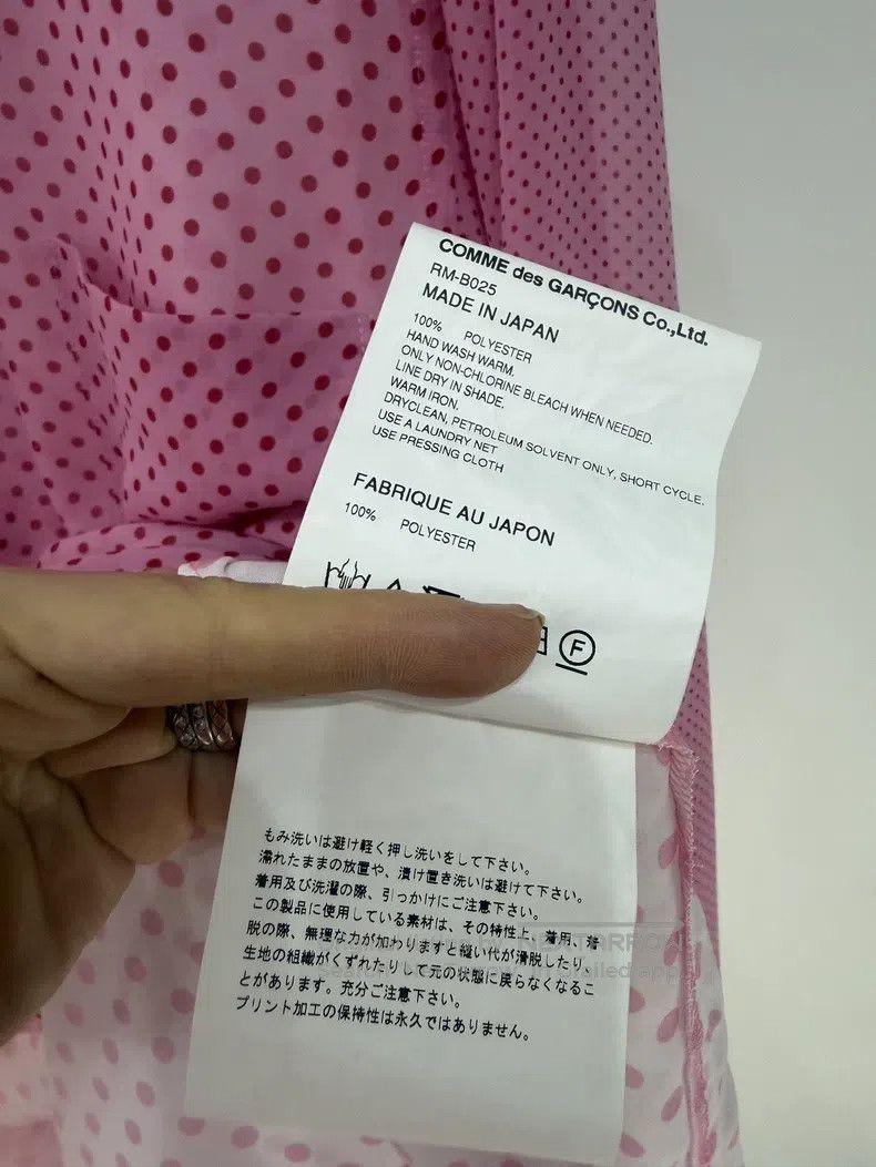 Comme des Garcons Comme des Garcons Pink Polka Dot Two-Piece Shirt Size M / US 6-8 / IT 42-44 - 5 Thumbnail