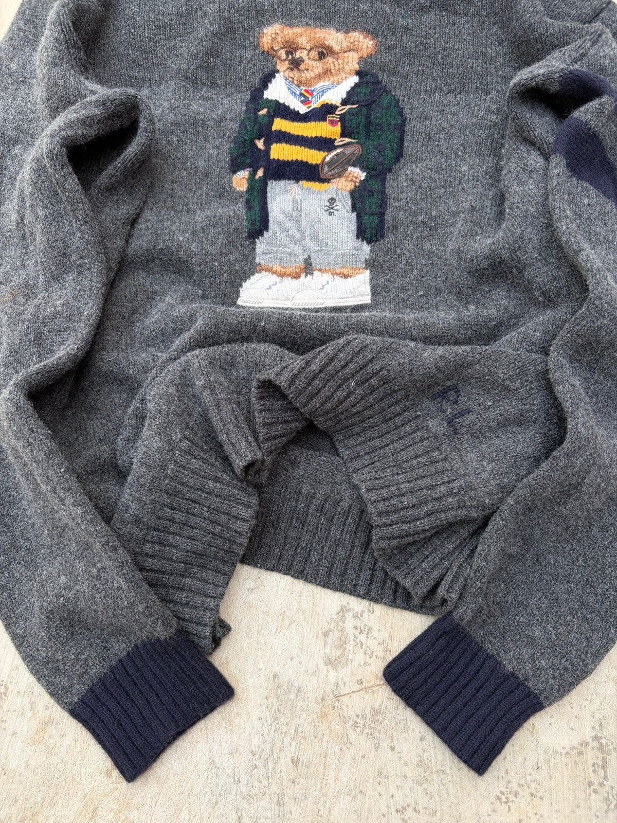Polo Ralph Lauren Vintage 00s Polo Ralph Lauren Mascot Knit Sweater Size US XXL / EU 58 / 5 - 4 Thumbnail