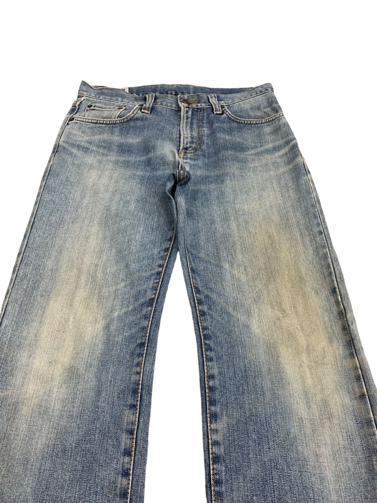 Edwin × Japanese Brand Edwin 403 Tapered Distressed Denim Pants (AC46) Size US 30 / EU 46 - 4 Thumbnail