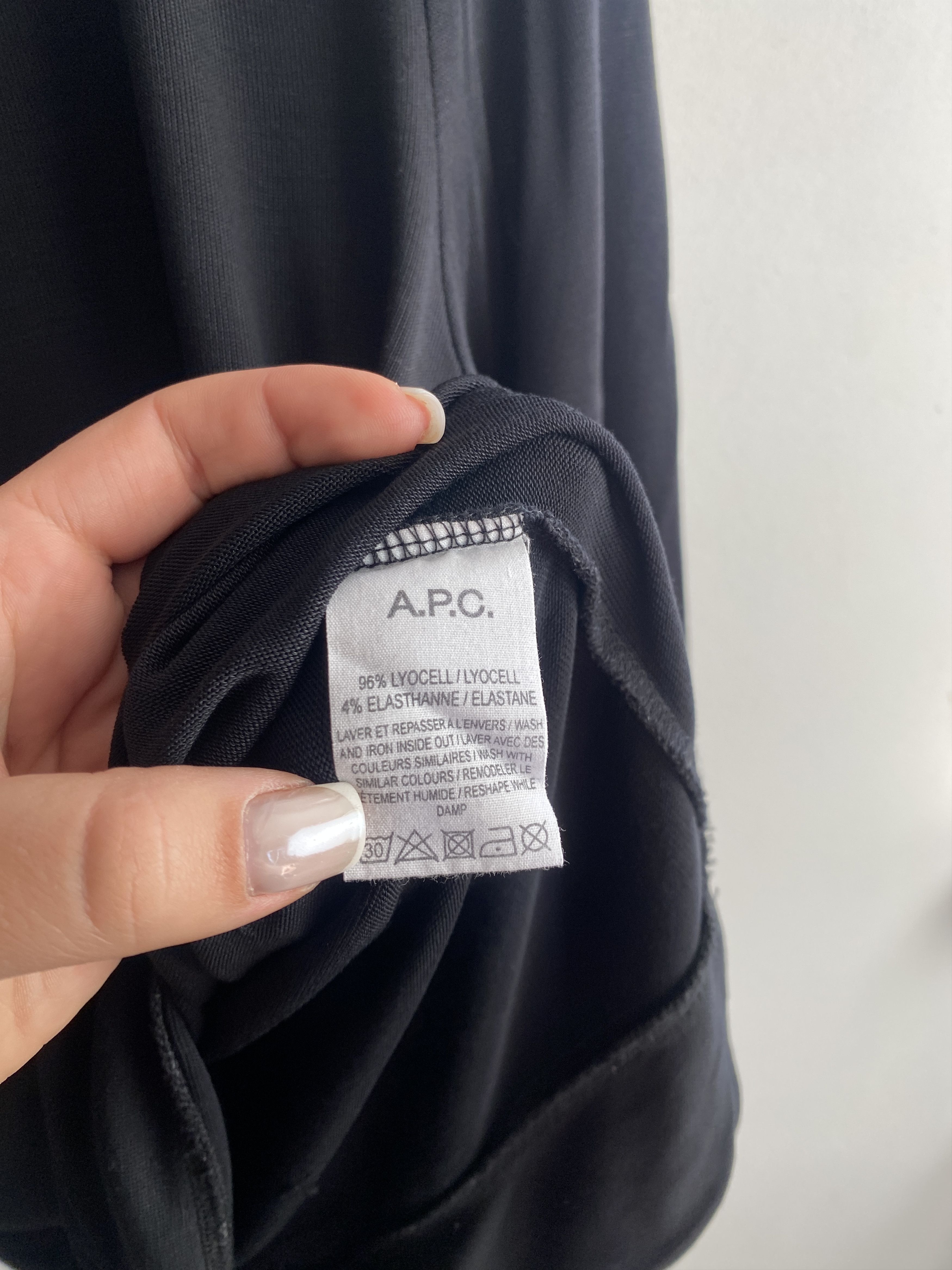 A.P.C. A.P.C. Elasthanne lyocell long sleeve t-shirt tee Size S / US 4 / IT 40 - 5 Thumbnail