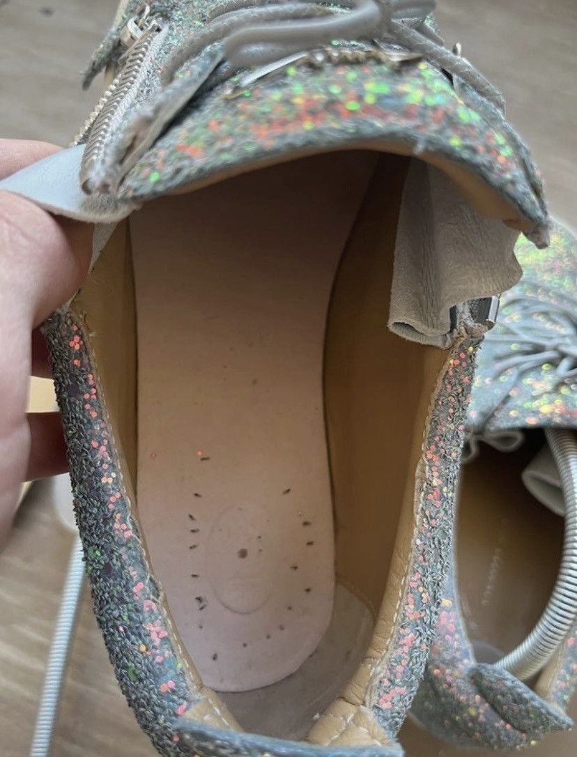 Giuseppe Zanotti Guiseppe Zanotti Glitter May London Sneakers Silver Luxury Size US 8.5 / IT 38.5 - 13 Thumbnail