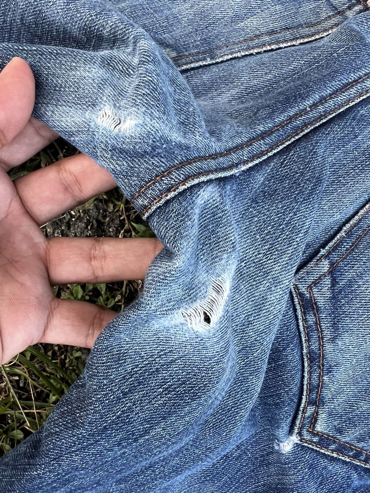Japanese Brand VTG LAGUST DISTRESSED SELVEDGE JEANS VERY RARE Size US 30 / EU 46 - 8 Thumbnail