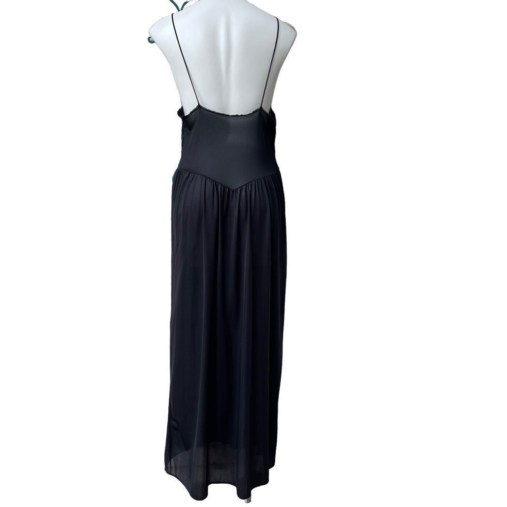 Other ILGWU Fifth Avenue Womens Maxi slip Dress Lace Open Back Str Size XL / US 12-14 / IT 48-50 - 9 Thumbnail