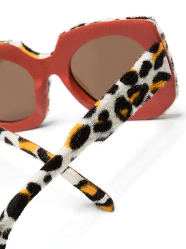 Marni o1w1db11125 Size :OS /Square-Frame Sunglasses in White Size ONE SIZE - 3 Thumbnail