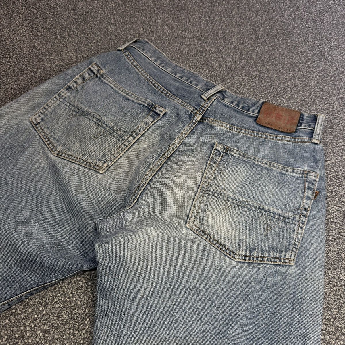Edwin 🇯🇵 Japanese Vintage 90s Edwin 505 Selvedge Stone Wash Denim Size US 32 / EU 48 - 8 Thumbnail