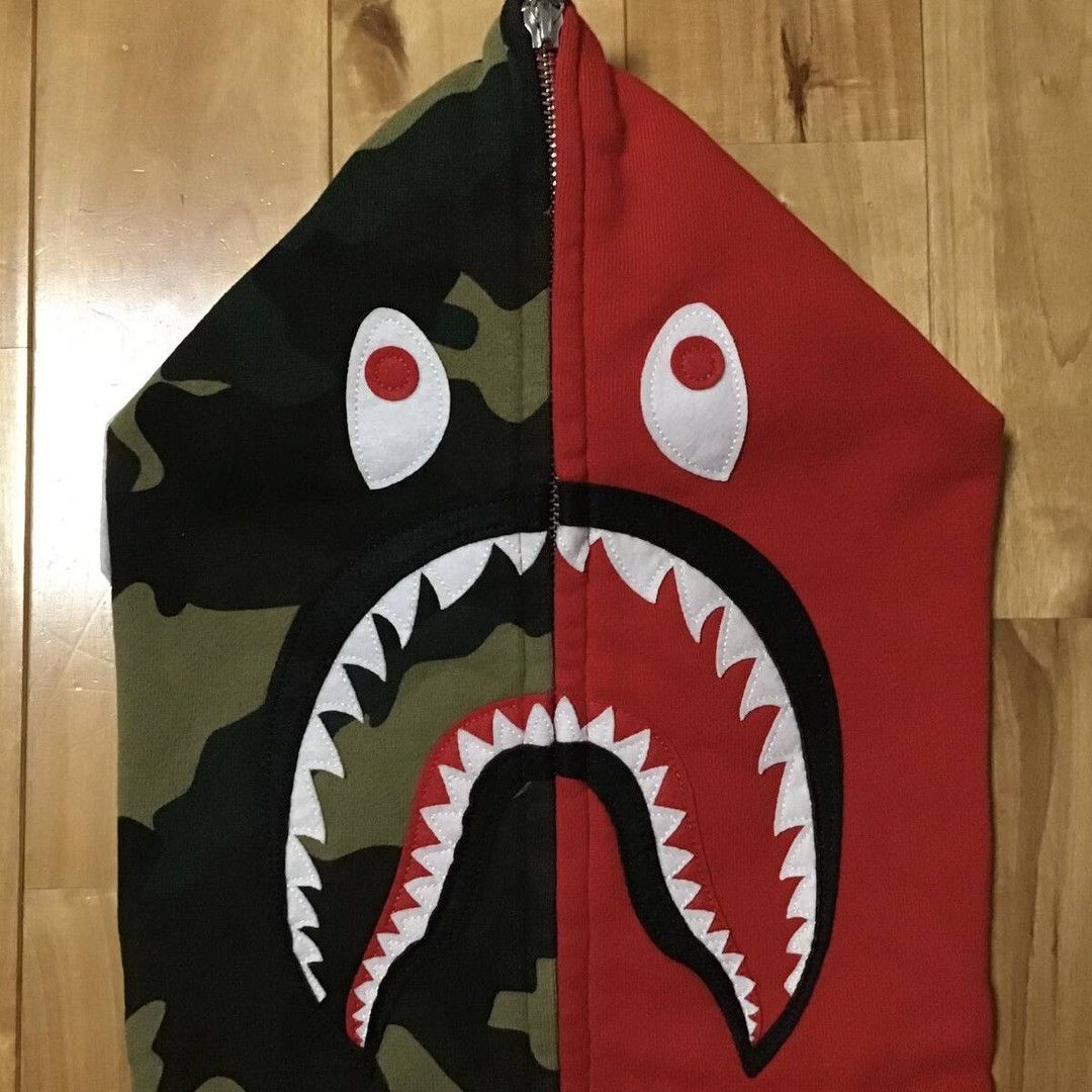 Bape BAPE woodland camo Shark Full Zip Hoodie a bathing ape NIGO Size US S / EU 44-46 / 1 - 3 Thumbnail