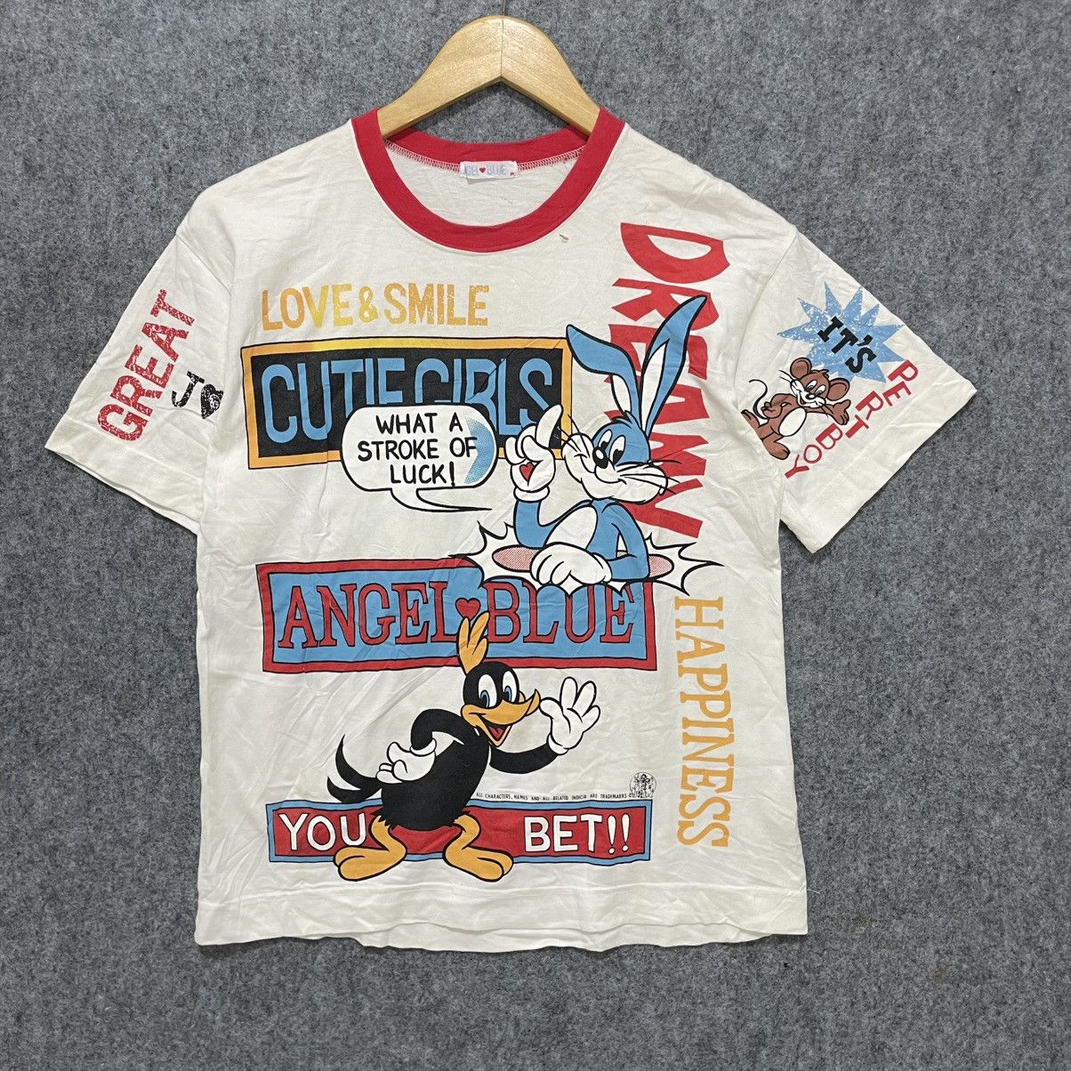 Vintage Vintage 90s Angel Blue Looney Tunes T-Shirt Size US M / EU 48-50 / 2 - 1 Thumbnail