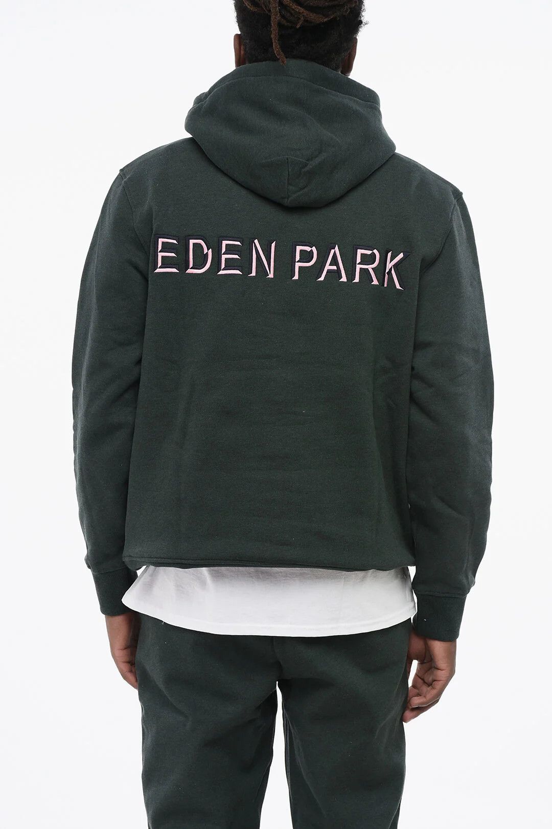 Eden Park og1mm0426 Cotton Fleece Hoodie in Green Size US XXL / EU 58 / 5 - 2 Thumbnail