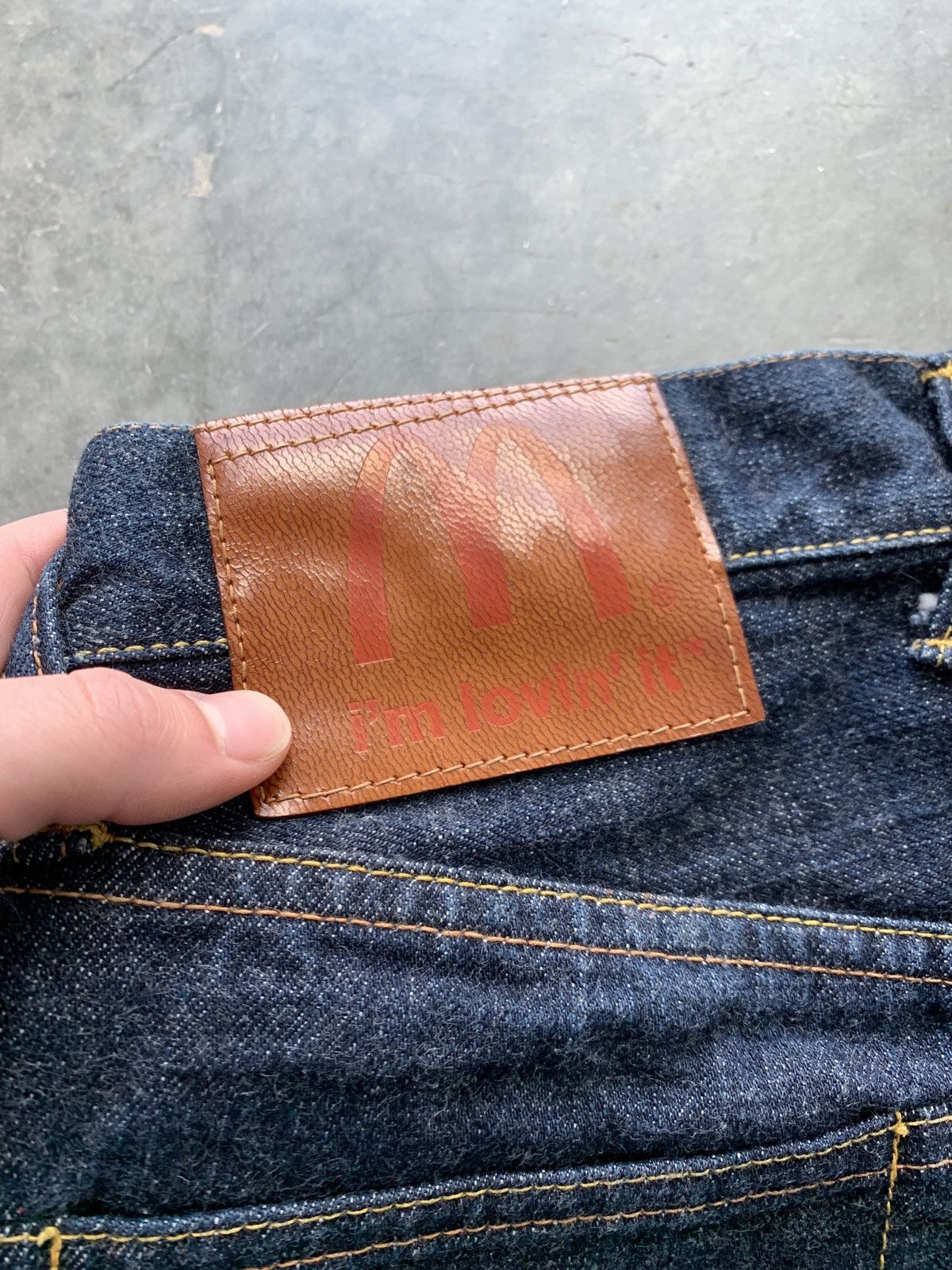 Evisu × Japanese Brand × Vintage 2004 Evisu x McDonalds Selvedge Denim Redline Size US 27 - 4 Thumbnail