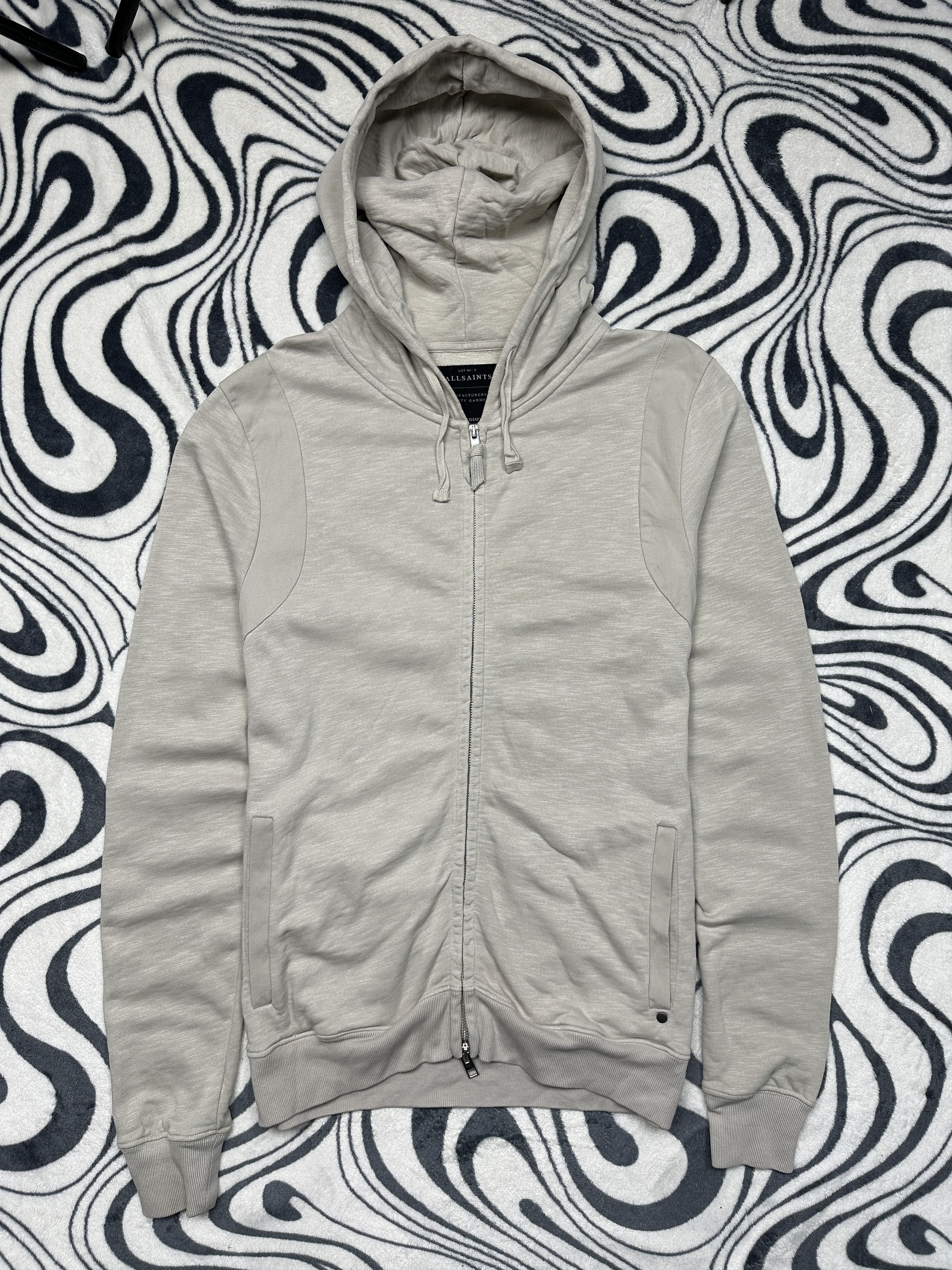 Allsaints Allsaints Mens Brachium Full Zip Hoodie Size US M / EU 48-50 / 2 - 1 Thumbnail