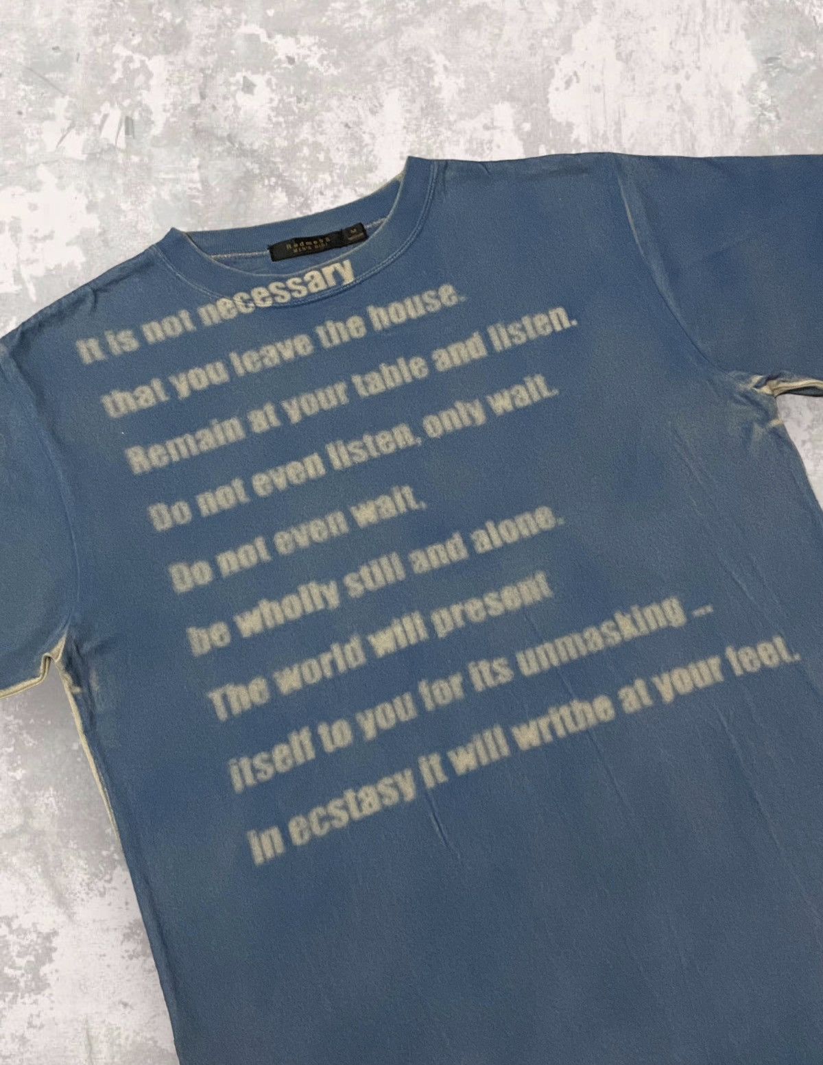 20471120 Japan Men’s Bigi Blur Ecstasy Poetry Wool Tshirt Size US M / EU 48-50 / 2 - 4 Thumbnail