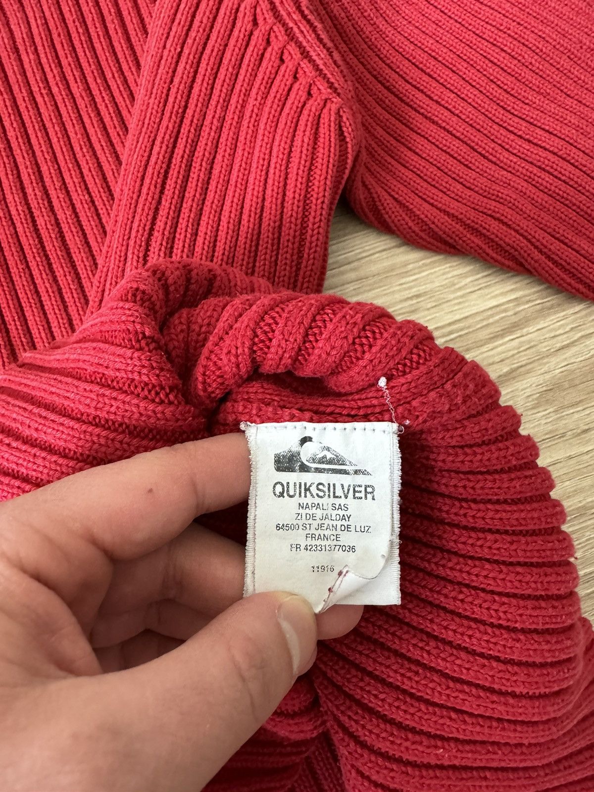 Quiksilver × Vintage Vintage Y2K Quiksilver Japanese Painted Striped Knit Sweater Size US M / EU 48-50 / 2 - 11 Thumbnail