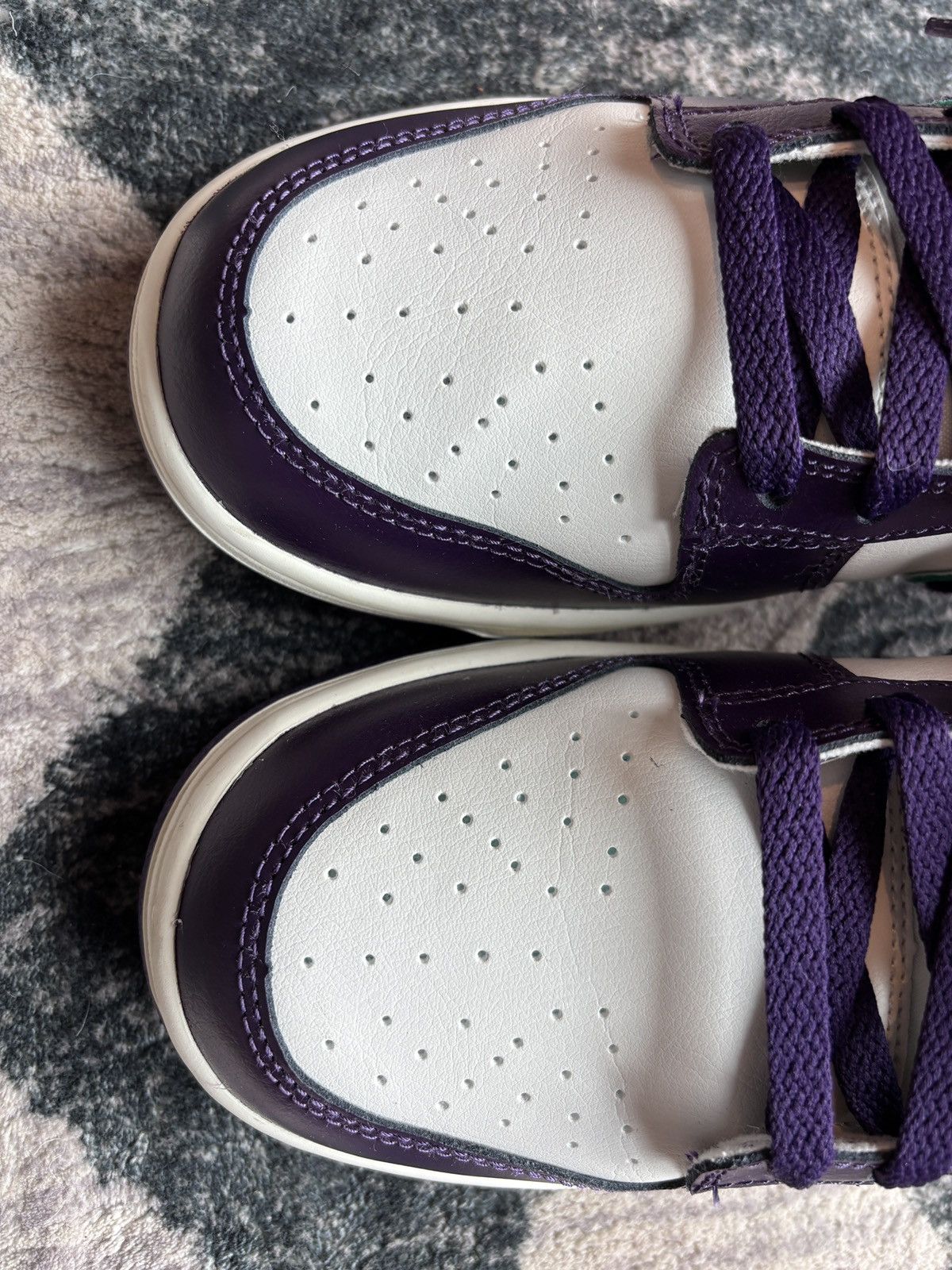 Nike Nike Dunk Low Chenille Swoosh Grand Purple Size US 9.5 / EU 42-43 - 4 Thumbnail