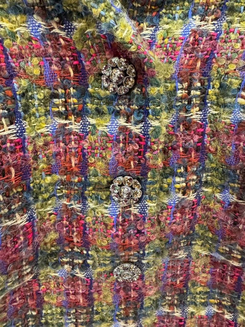 Chanel Chanel 22K Scottish colourful plaid tweed jacket Size XS / US 0-2 / IT 36-38 - 2 Thumbnail