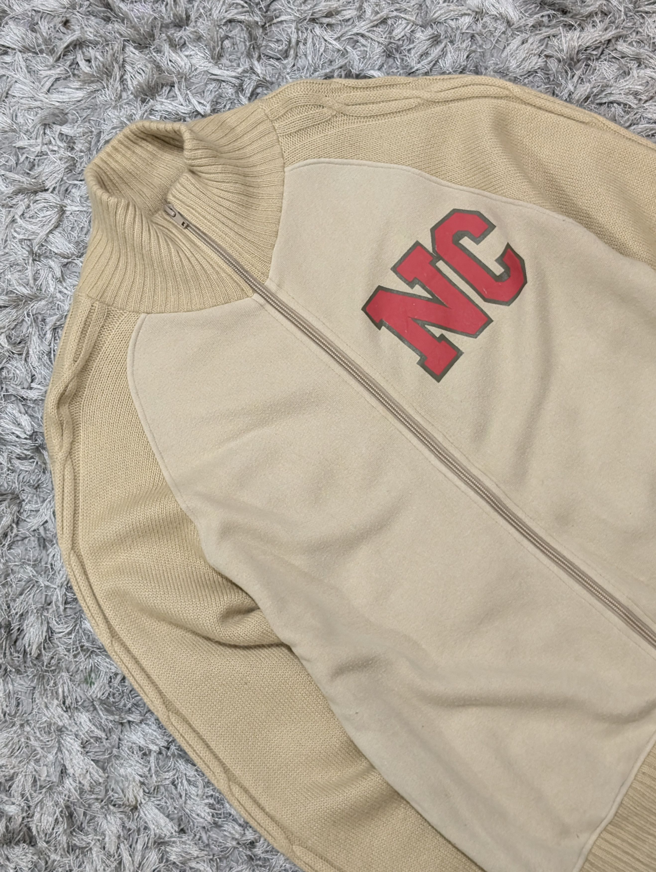Japanese Brand No Concept Pullover Knitted Sweater Full Zipper Jacket Size US M / EU 48-50 / 2 - 3 Thumbnail