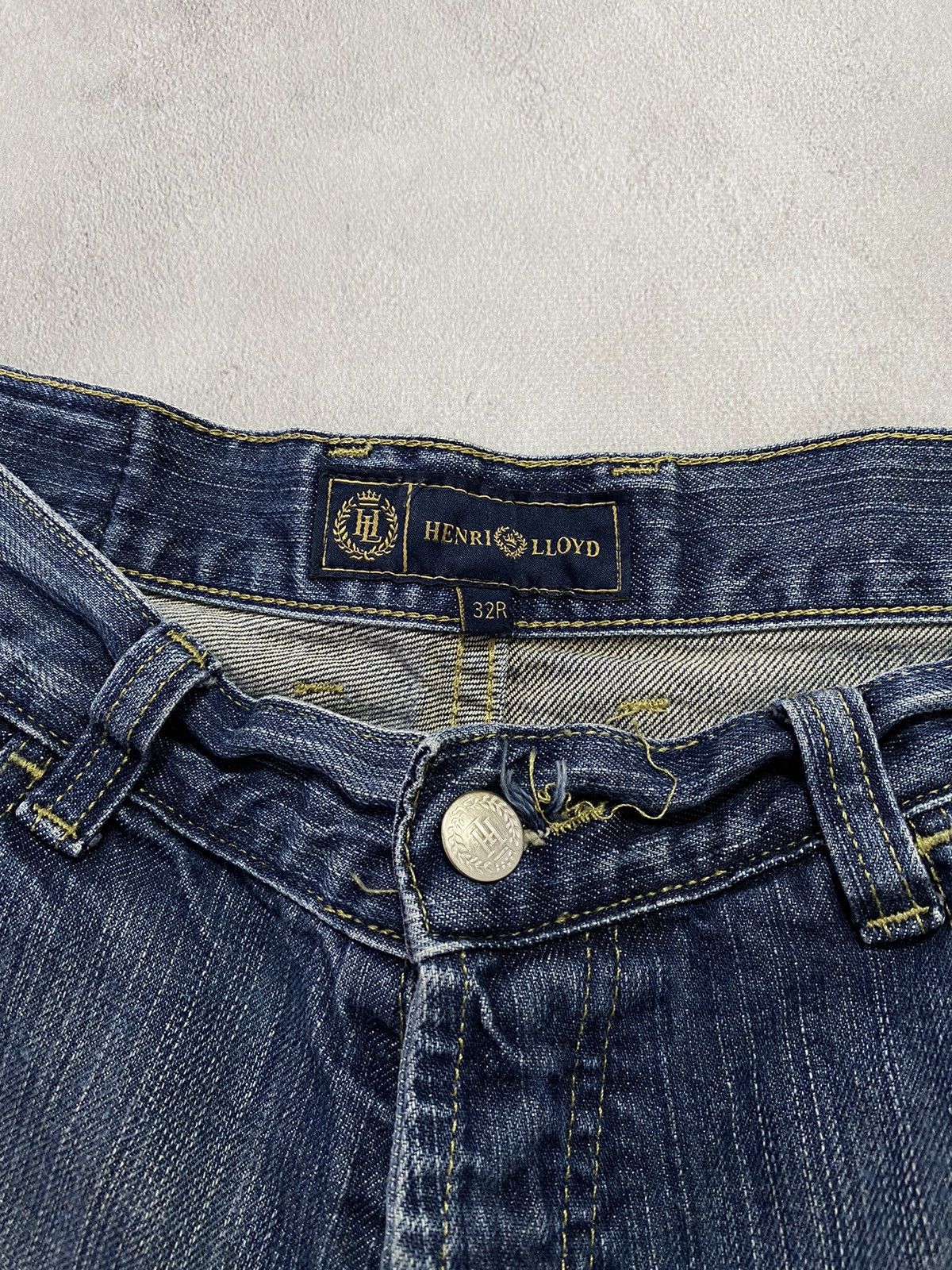 Japanese Brand Vintage JEANS HENRRY LLOYD Distressed flared japan style 32 Size US 32 / EU 48 - 8 Thumbnail