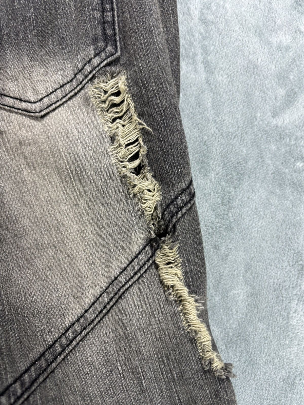 14th Addiction Black Baccara Flared Bondage Pants. S0258 Size US 29 - 10 Thumbnail