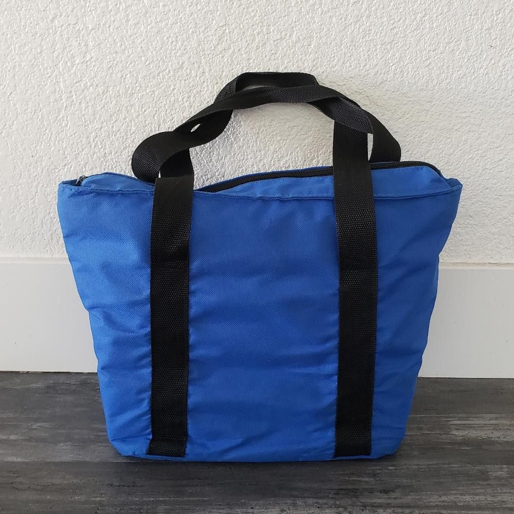 Designer Blue Black Basic Cooler Tote Bag Size ONE SIZE - 1 Thumbnail