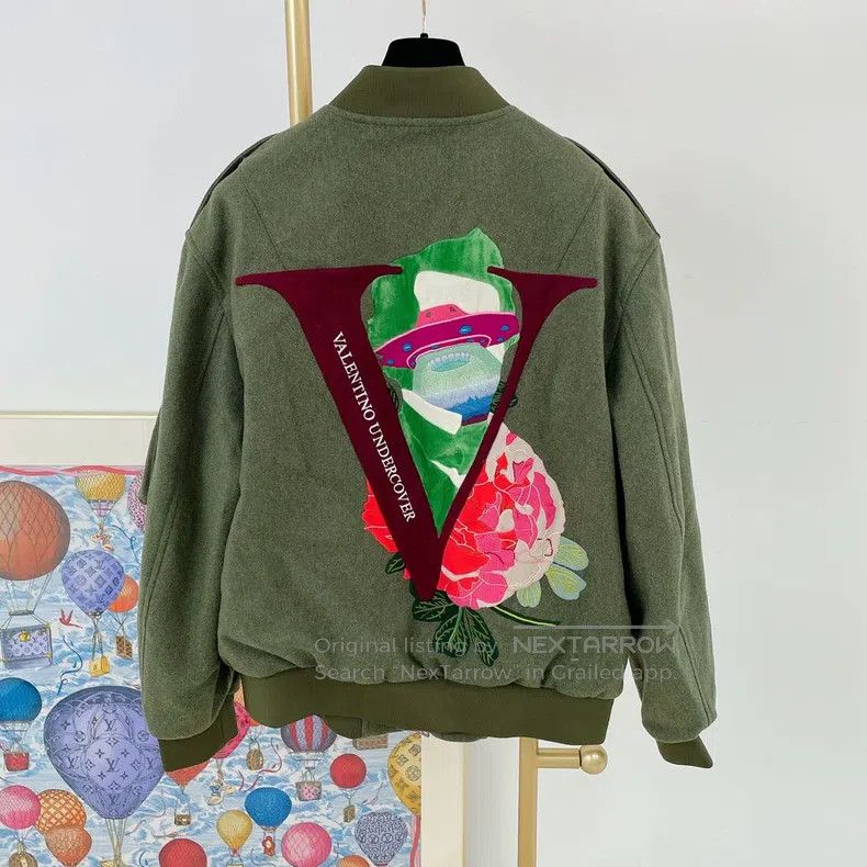 Valentino Valentino woolen embroidered coat Size US L / EU 52-54 / 3 - 2 Thumbnail