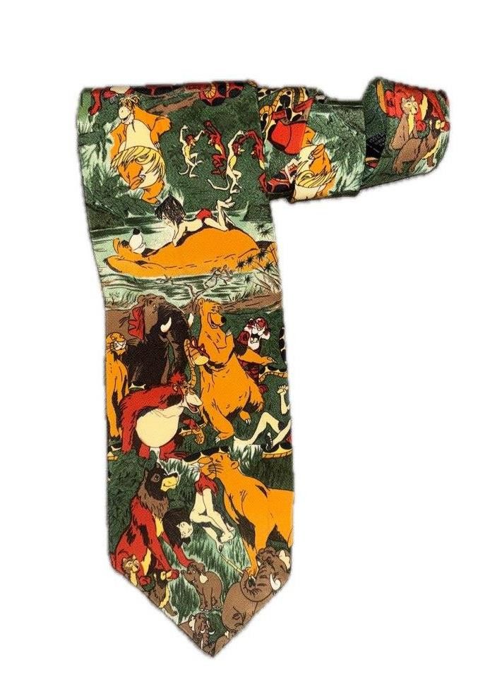 Disney Disney Mowgli silk tie, made in Italy, vintage Size ONE SIZE - 1 Thumbnail