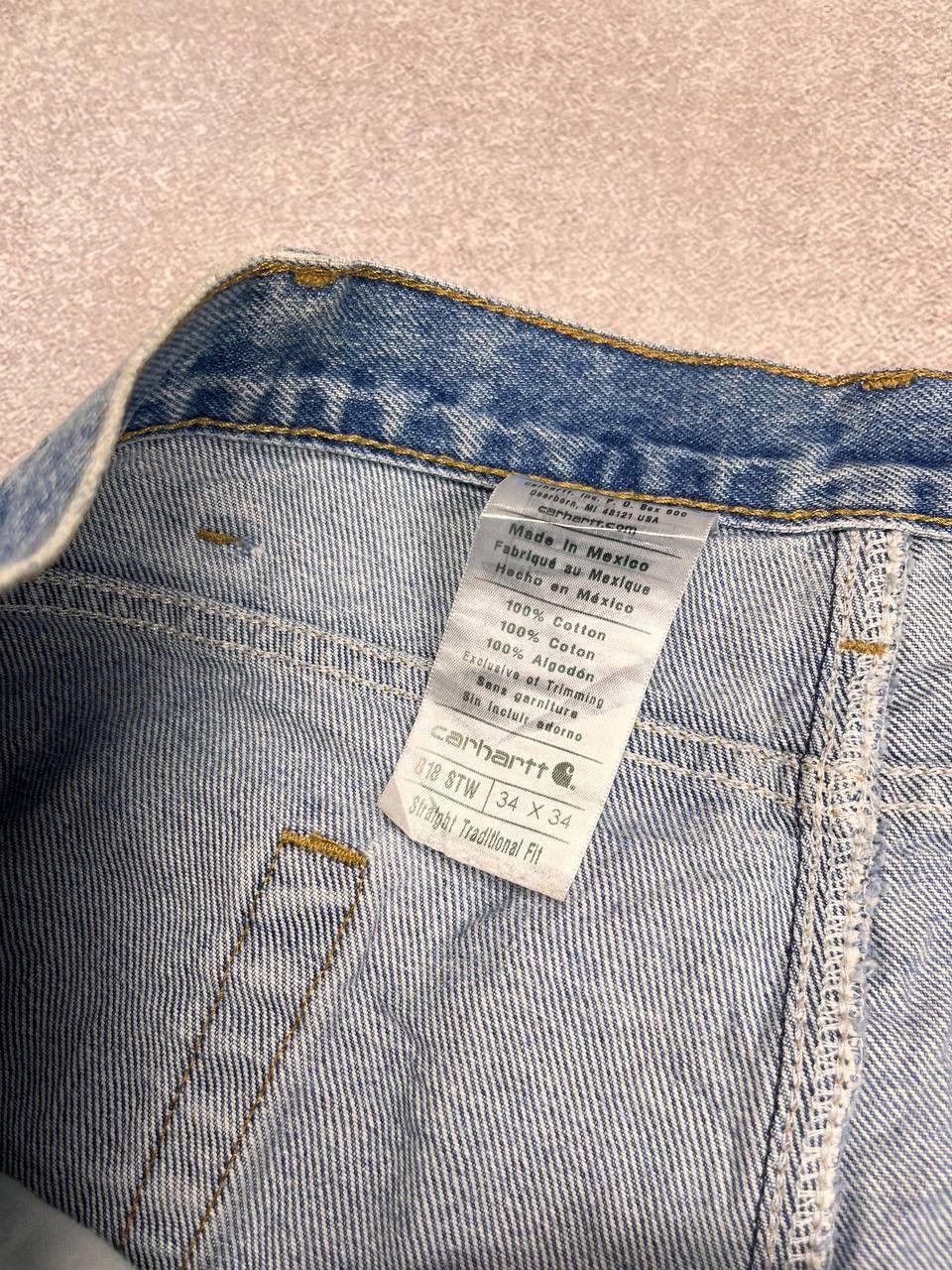 Carhartt × Vintage Vintage Carhartt Baggy Denim Straight Jeans Y2K 34 Size US 34 / EU 50 - 7 Thumbnail