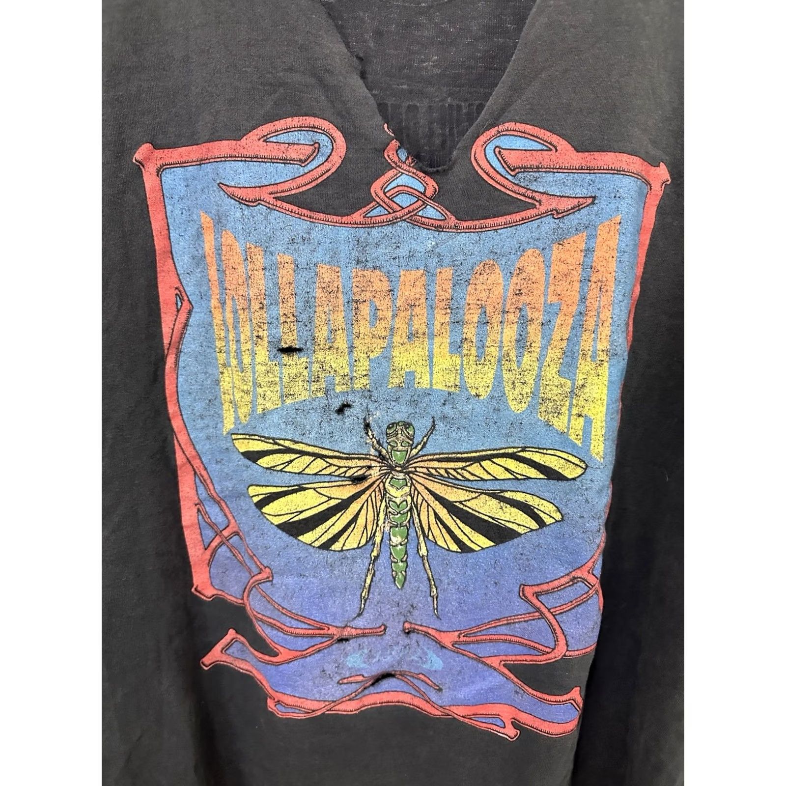 Vintage VTG 90s Lollapalooza RHCP Ice Cube Soundgarden T-Shirt XL Giant Black Mens Regular Size XS? Size US XL / EU 56 / 4 - 6 Thumbnail